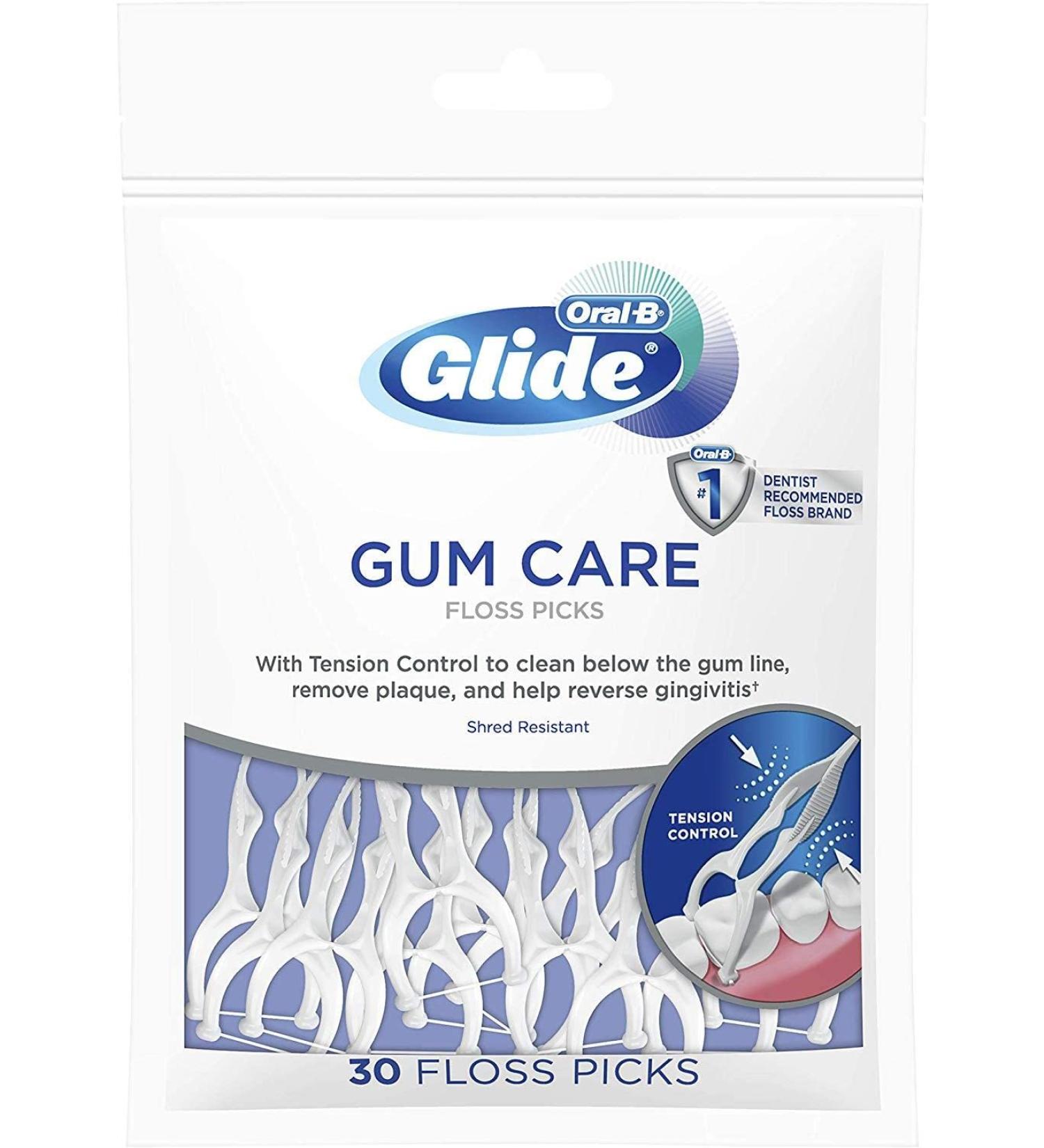 Oral-B Glide Floss Picks 30 ct - Pack of 2 | Effective Dental Floss for Healthy Teeth - Buy Online on GoSupps.com