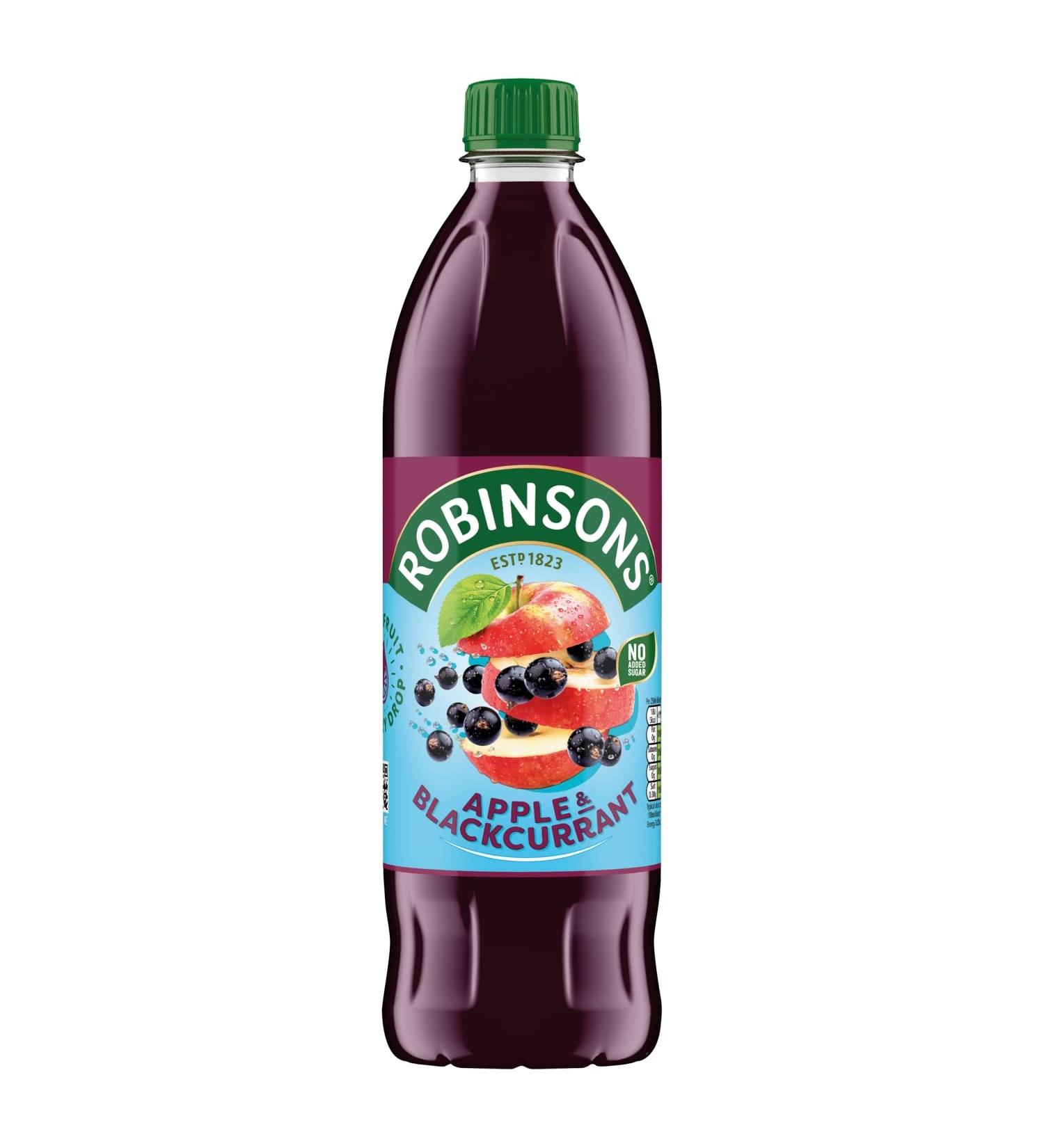 Robinsons Apple & Blackcurrant No Added Sugar 1L - Refreshing Drink - Buy Online on GoSupps.com