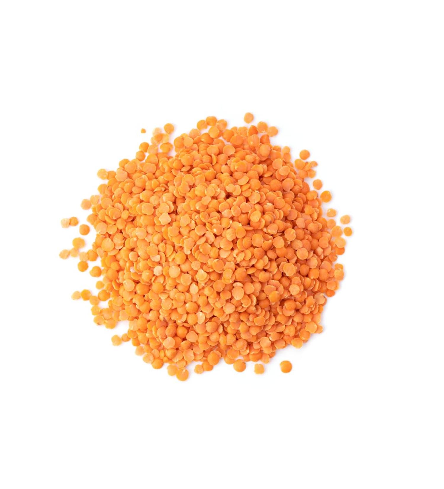 Red Split Lentils 2KG (4.4 lbs) - Nutrient-Rich Vegan-Friendly Product of Canada - Perfect for Healthy Cooking Soups and Salads - Buy Online on GoSupps.com