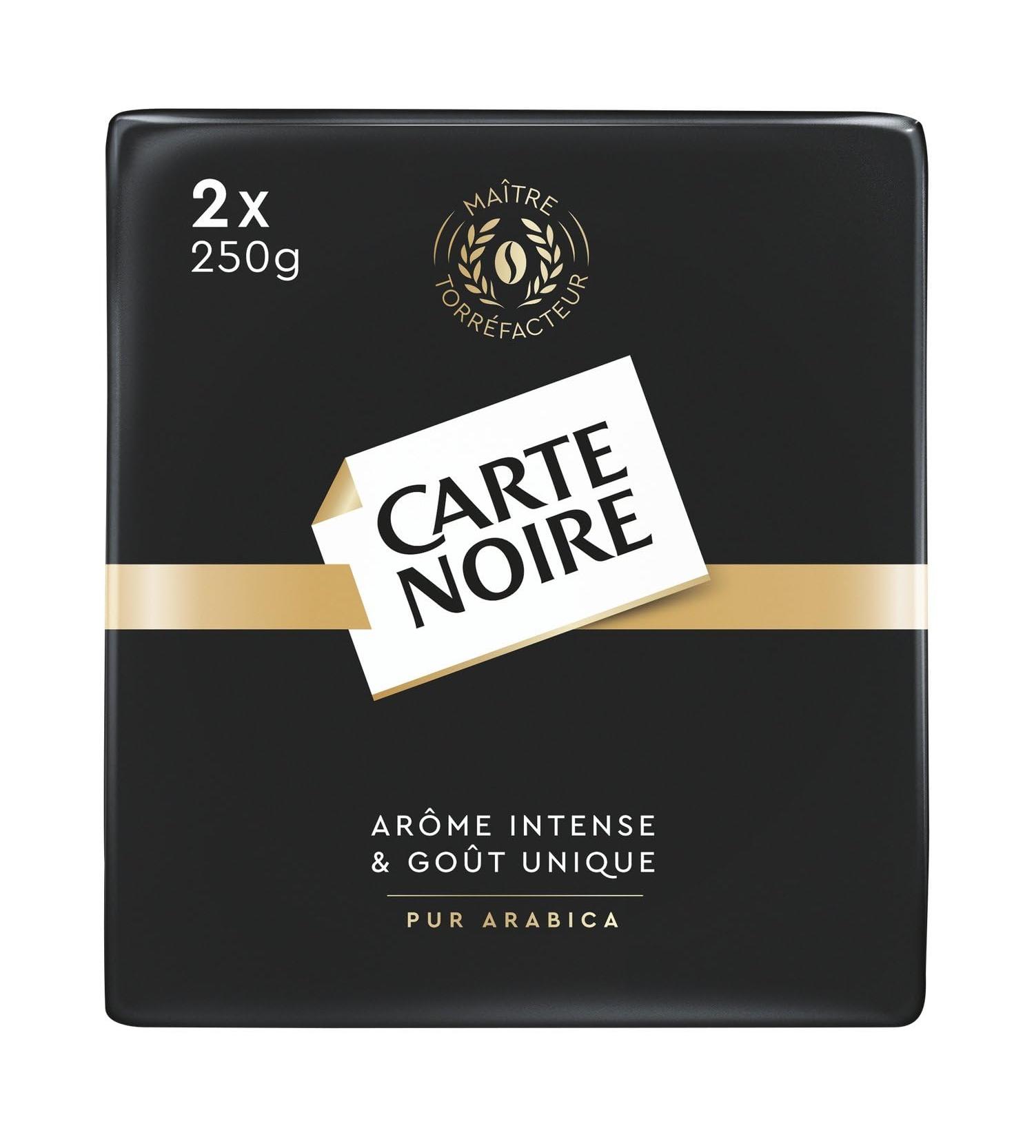 CARTE NORE Caf MouL'ou 100% AraBIa au Go t Intense et Ar me Raffin (2x250g) - Le lot de 3