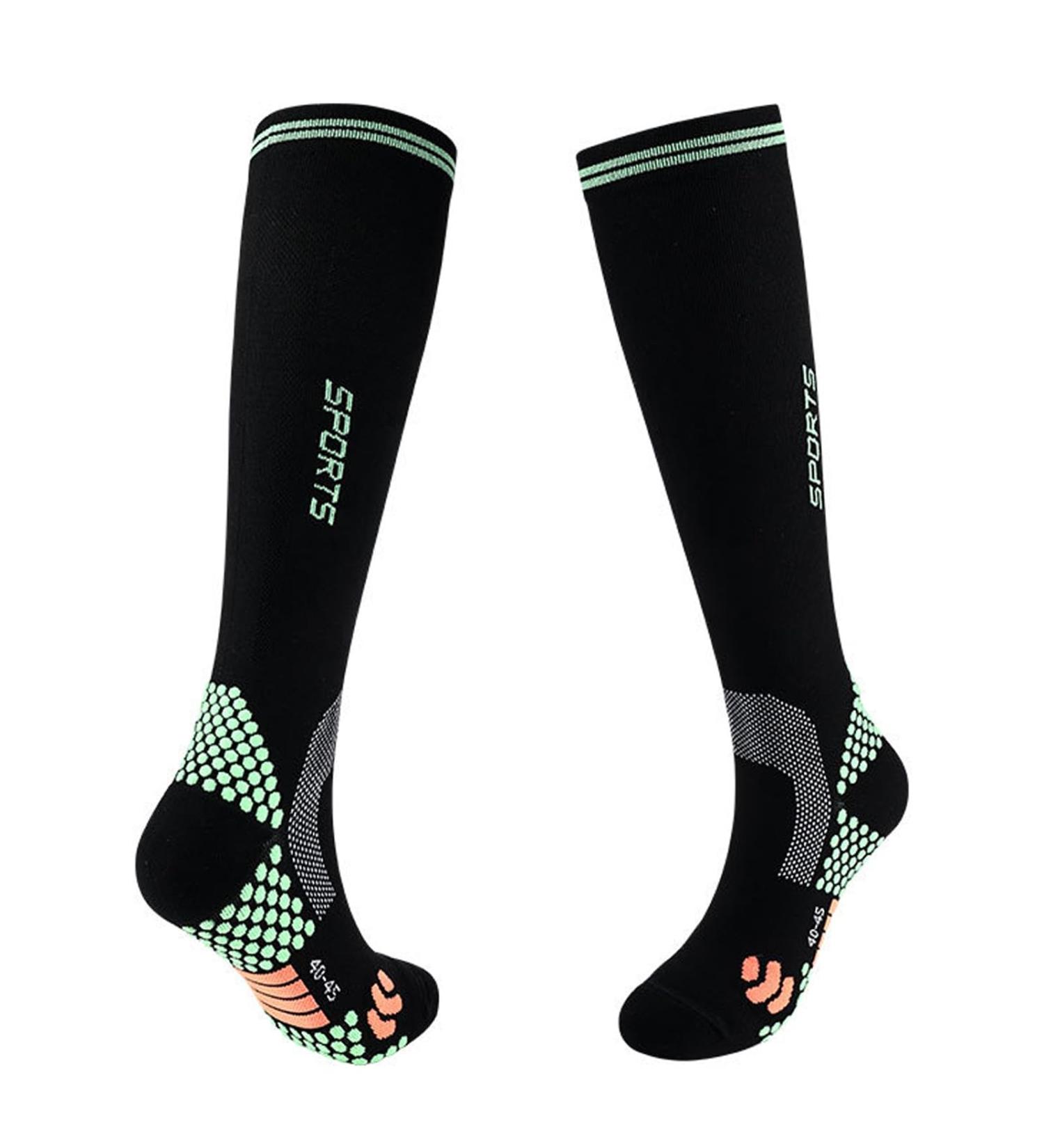 HIGHERSOCKS 2023 Far Infrared Schorl Titanium Ion Compression Socks - Medium Black - Buy Online on GoSupps.com