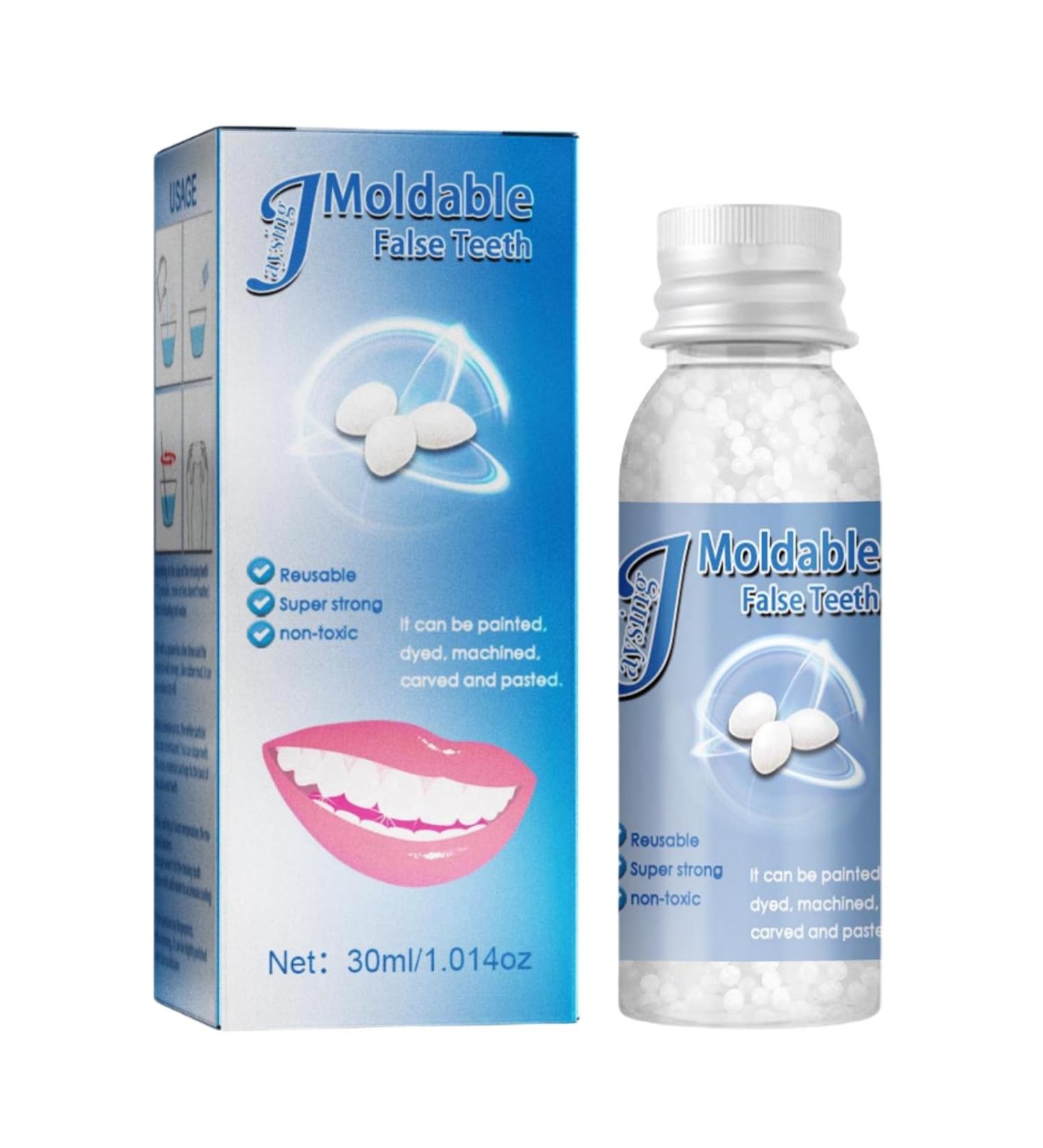 DIY Moldable False Teeth Repair Kit - Instant Tooth Filling Replacement | Dental Repair Tools for Temporary Tooth Filling - Thermal Forming Beads - Buy Online on GoSupps.com