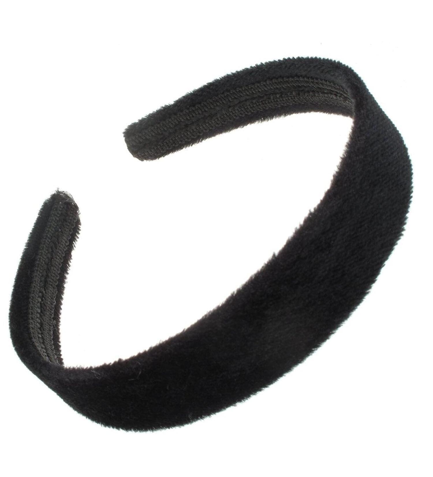 Arranview Jewellery Black velvet headband padded alice hair band