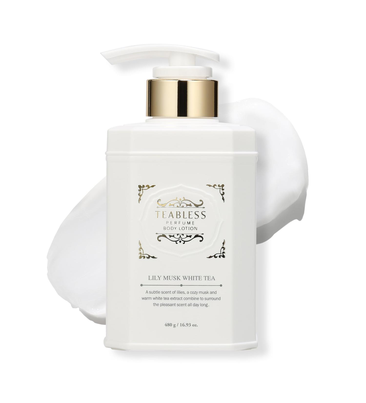 Lily Musk White Tea Perfumed Body Lotion Daily Moisturizer Body Lotion For Dry Skin & Sensitive Skin Non-Greasy Slow Aging Floral Musk Scent Korean Skin Care Lily Musk 16.9 Fl Oz (Pack of 1) - Buy Online on GoSupps.com