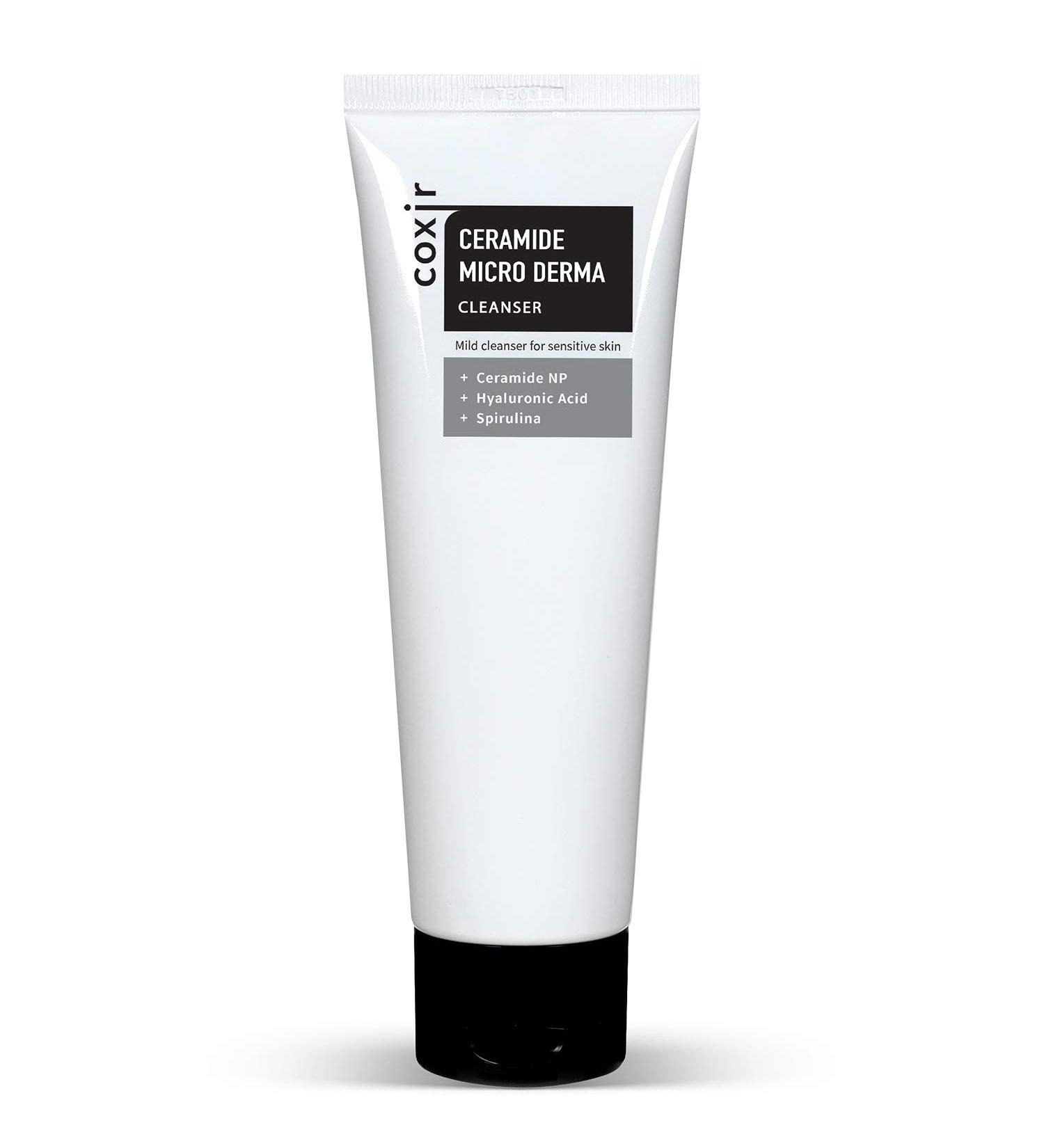 coxir CERAMIDE MICRO DERMA CLEANSER | Clean beauty| Paraben free soft clear gel low pH deep hydrating foaming cleanser is good for sensitive skin 120ml 4.23 fl.oz.  - Buy Online on GoSupps.com