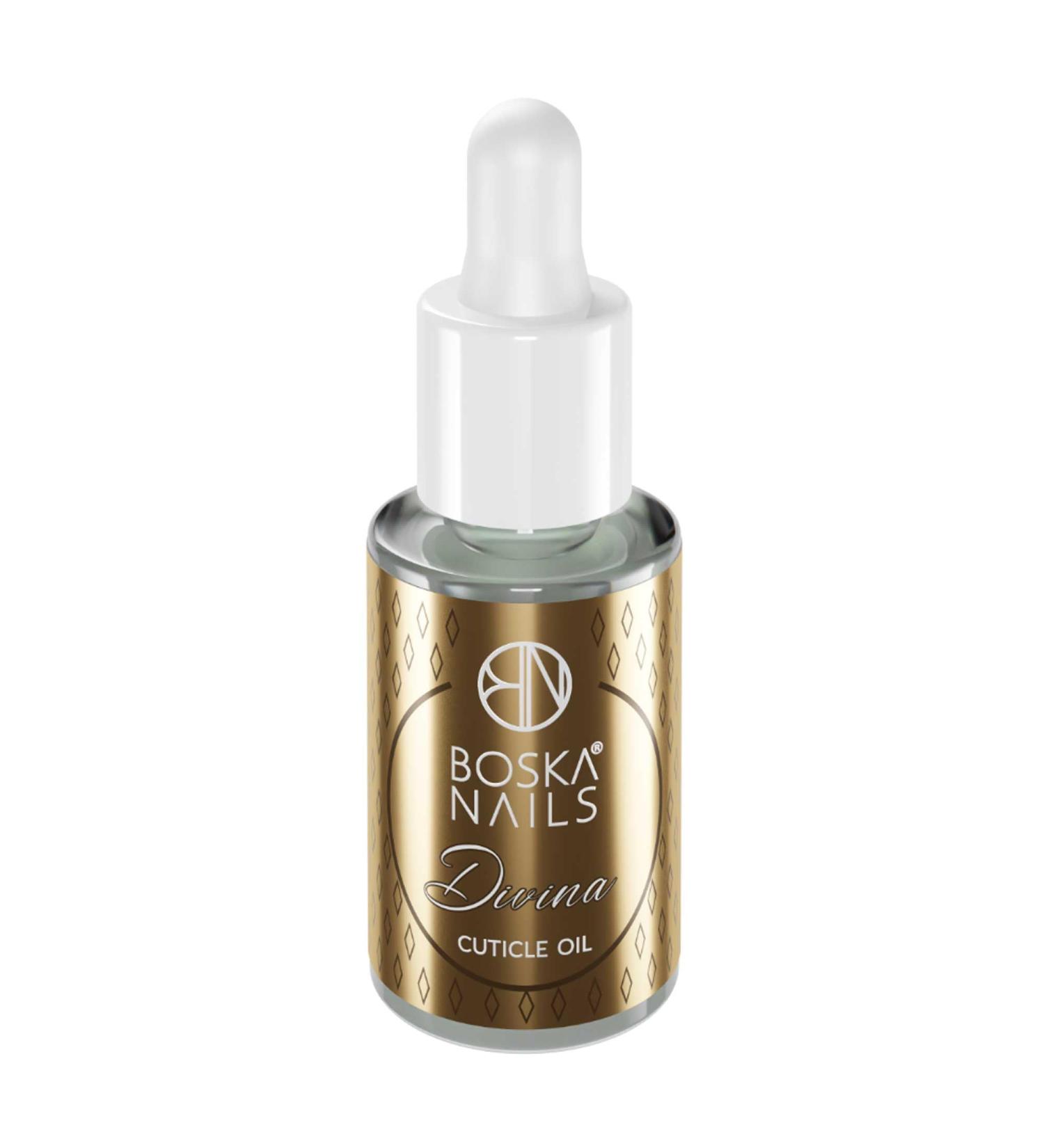  Boska Nails Divina Cuticle Oil - Luxurious Care for Perfect Nails - 10ml - Almond Oil - Avocado Oil - Jojoba Oil - Vitamins for Nails - Buy Online on GoSupps.com
