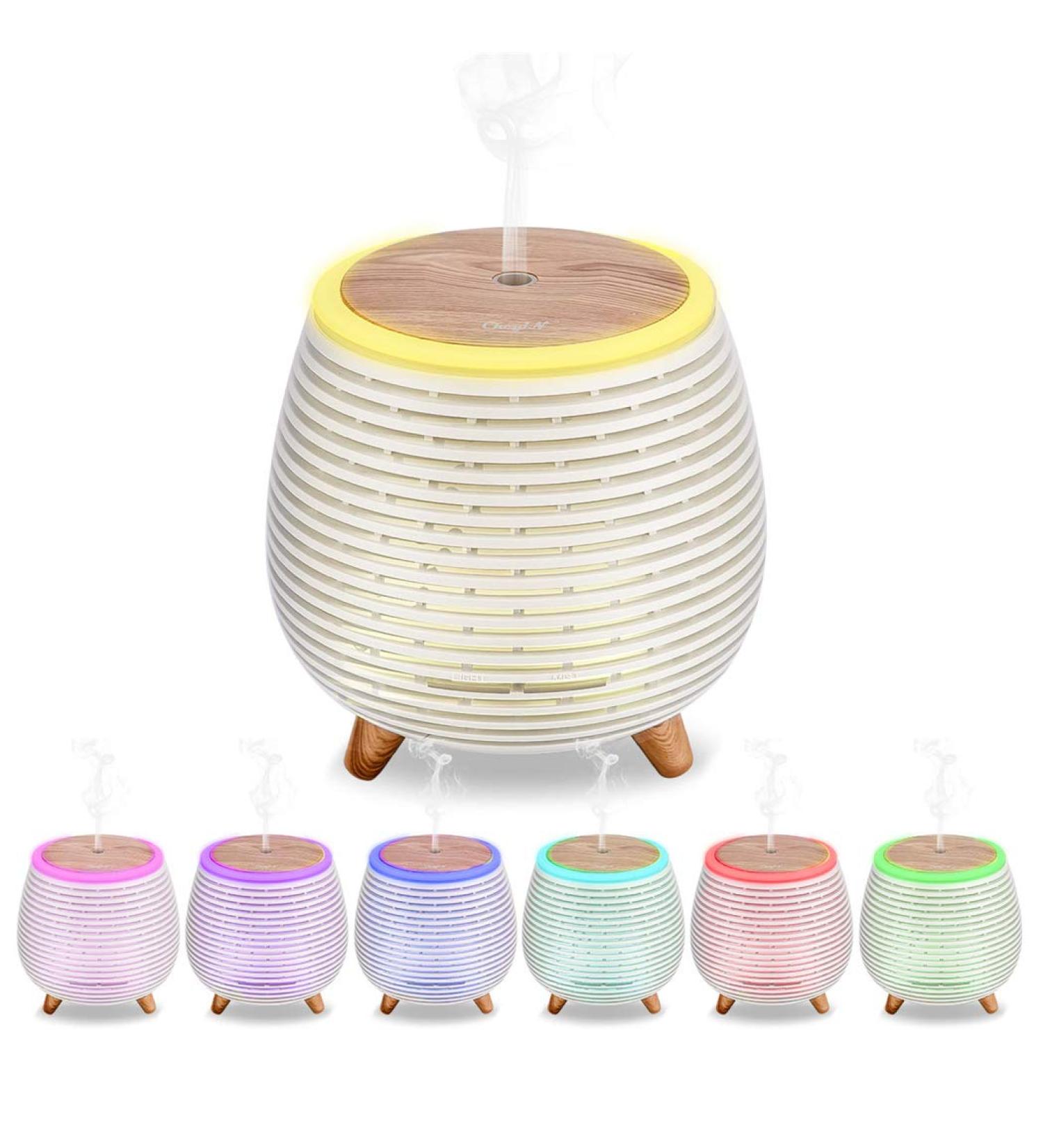 CCKeyin Aroma Diffuser 90ml - Mini Essential Oil Atomizer Humidifier with Adjustable Fog Mode & Auto Shut-Off - 7 Color LED Light - Waterless Safe - Buy Online on GoSupps.com
