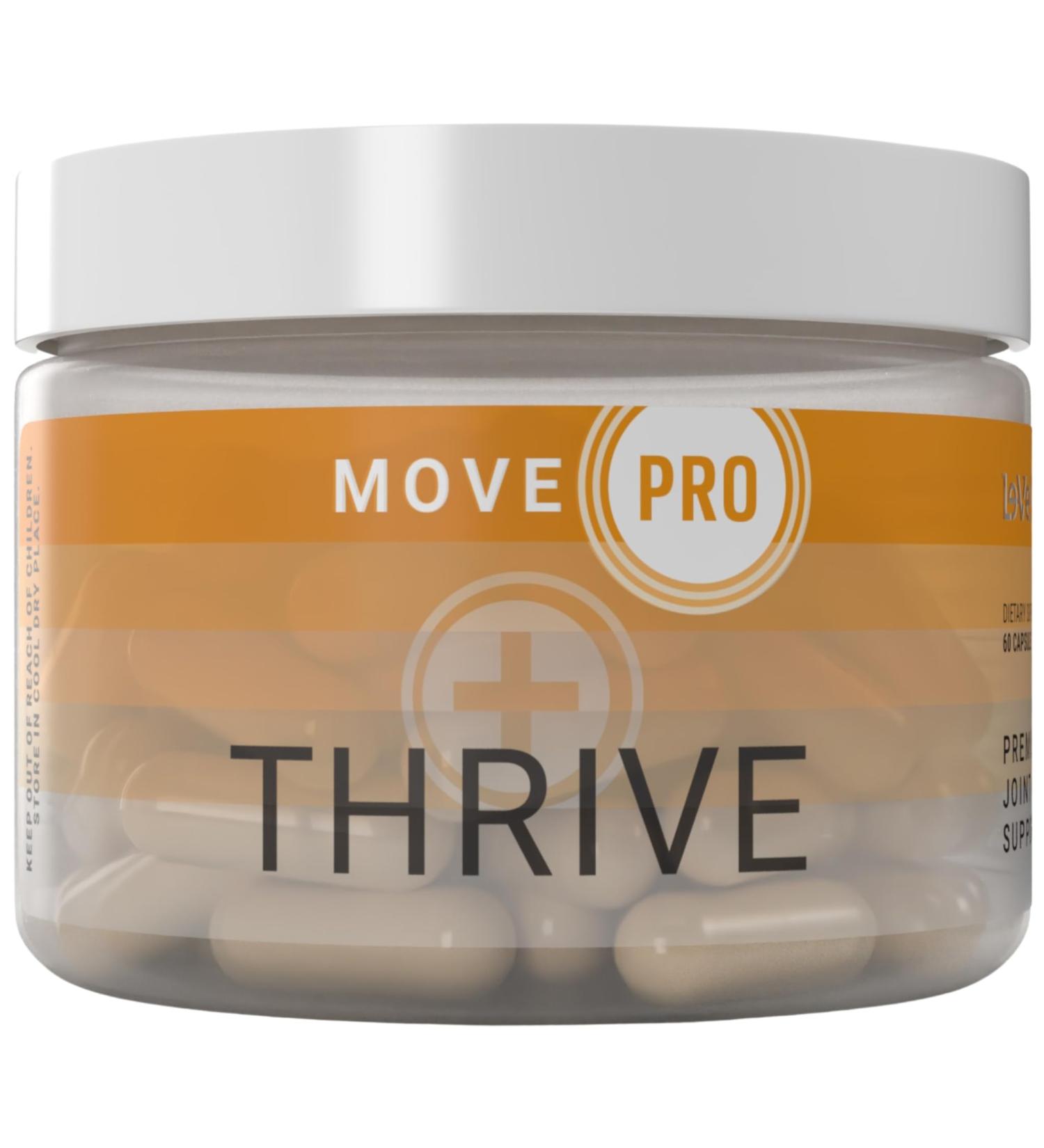 Thrive Plus Move PRO - Advanced Joint Support Supplement with Vitamin D3 K2 & Collagen for Flexibility & Comfort - Buy Internationally - Buy Online on GoSupps.com