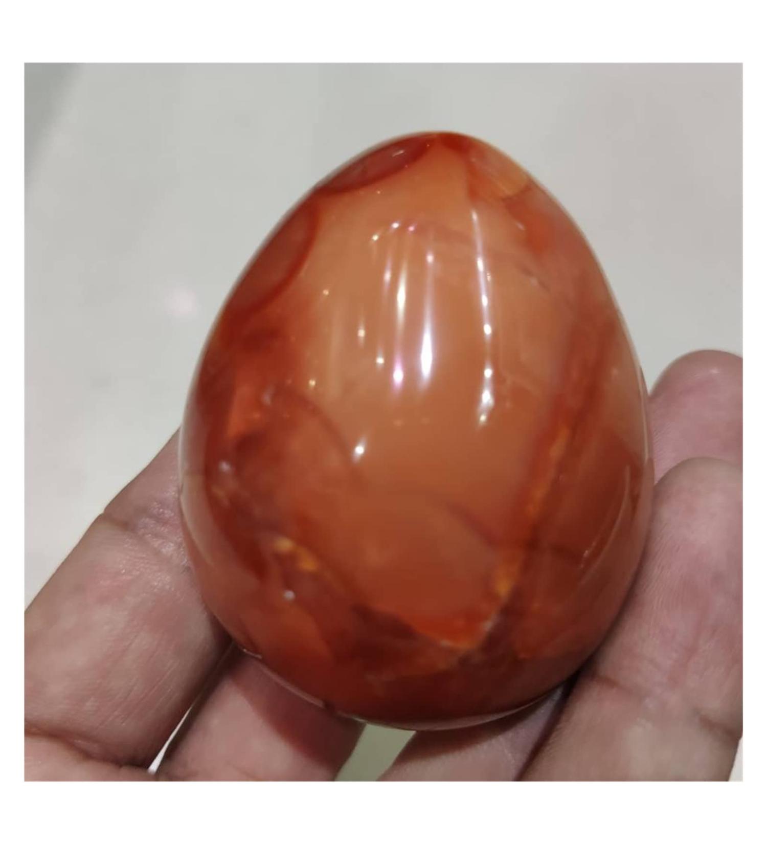 Crystal 1pc Stones 45mm Carnelian Agate Stones Orange Red Natural Sparkling Crystal Stone - Buy Online on GoSupps.com
