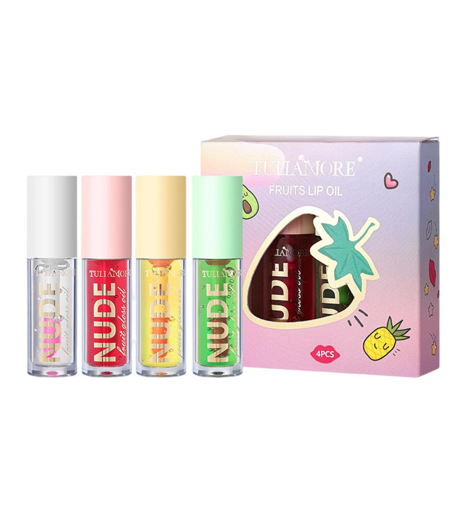Moisturizing Lip Oil Fruit Lipstick for Women Glossy Lip Tint Oil Tint Moisturizing Fruit Lip Oil for Dry Lips Look Natural and Healthy Proidl - Buy Online on GoSupps.com