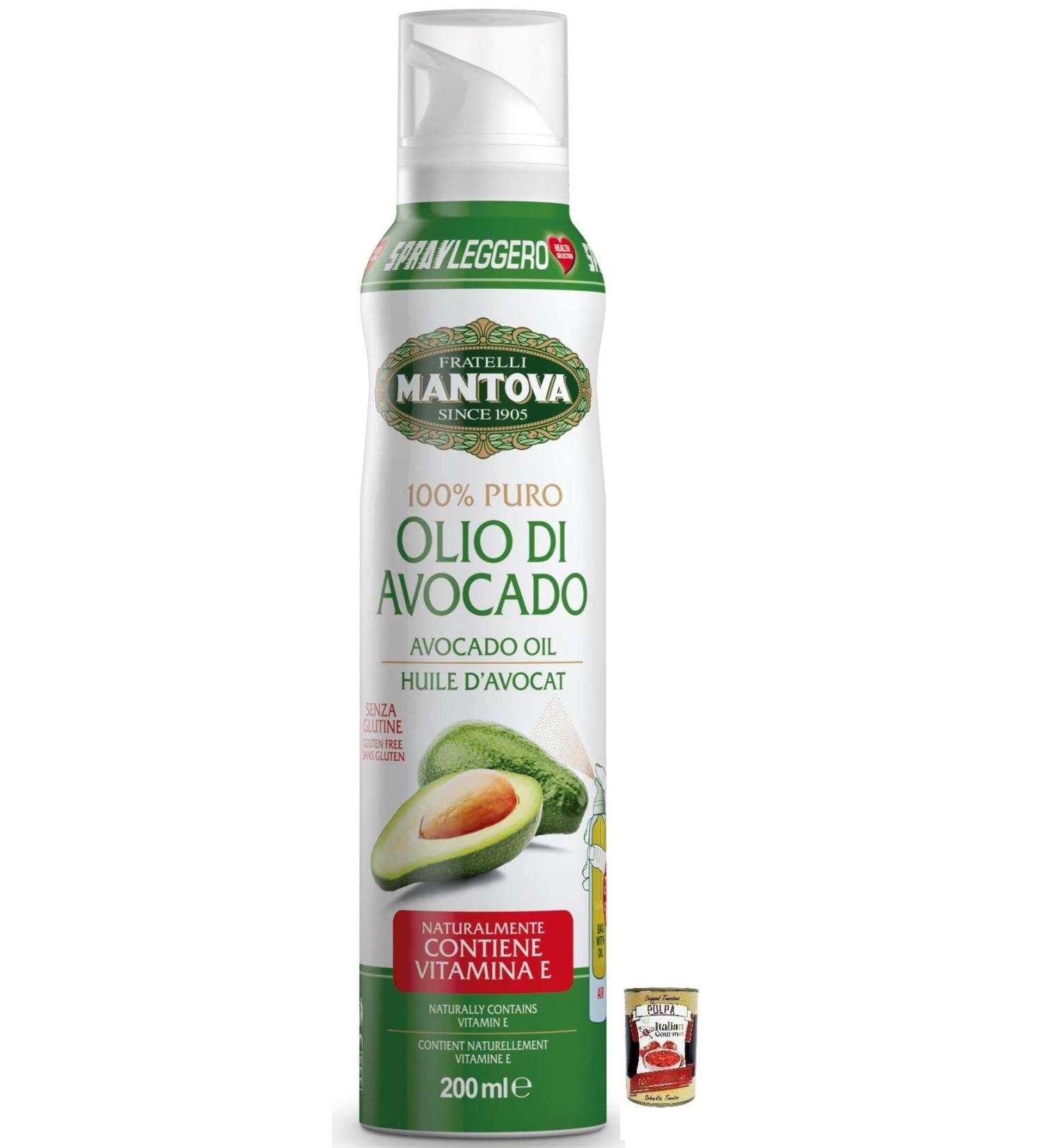  Italian Gourmet E.R. Fratelli Mantova Avocado Dressing 100% Pure Avocado Oil Italian Spray Oil 200 ml + 400 g Box - Buy Online on GoSupps.com