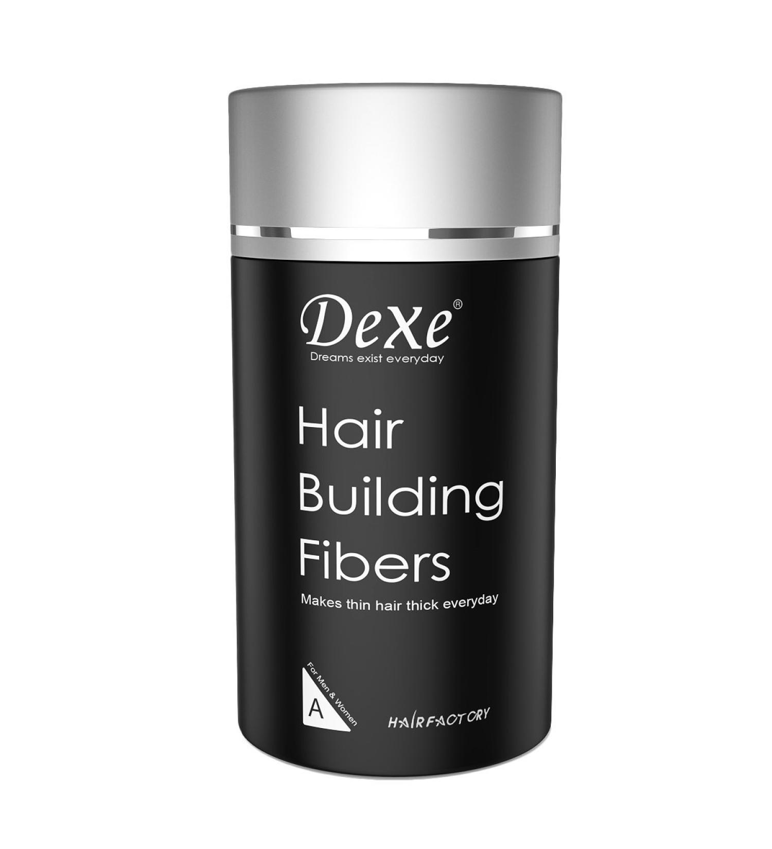 Black Hair Building Fibers - Hair Loss Concealer Powder for Thicker Hair - 0.77oz - For Women and Men - Buy Online on GoSupps.com