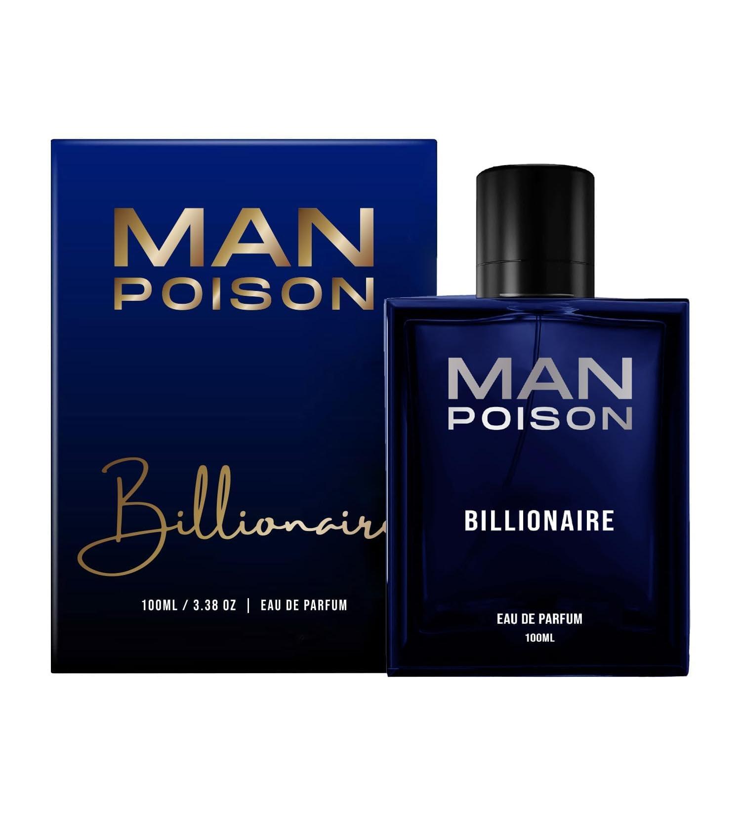 Man Poison Billionaire Perfume For Men 100ml Exquisite Eau De Parfum Premium Liquid Perfume Long Lasting & Spicy Ideal Gift - Buy Online on GoSupps.com