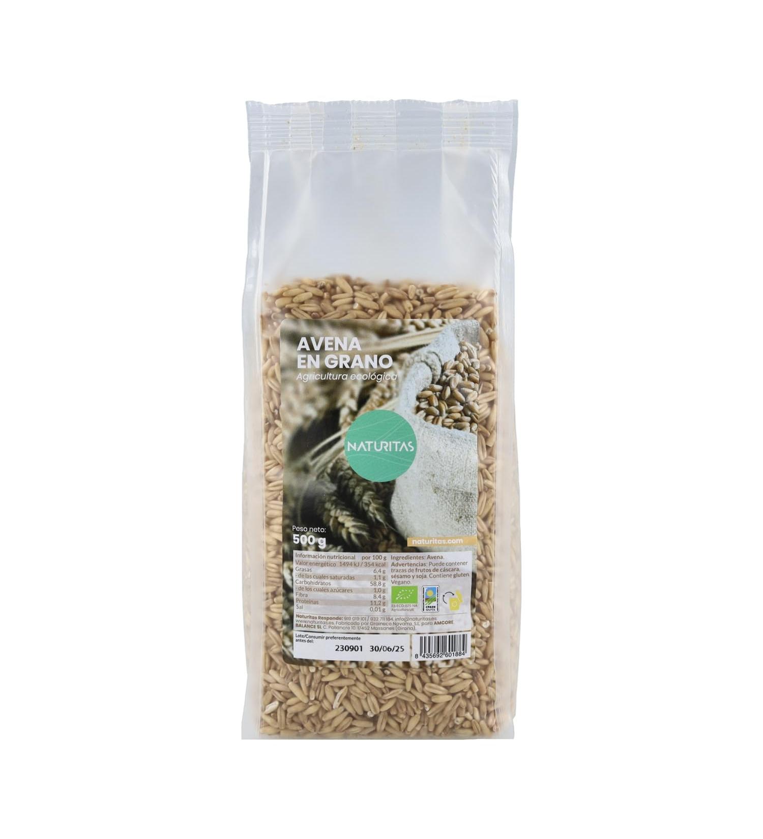 Naturitas Organic Grain Oats 500g Naturitas Essentials | Vegan | Organic Farming