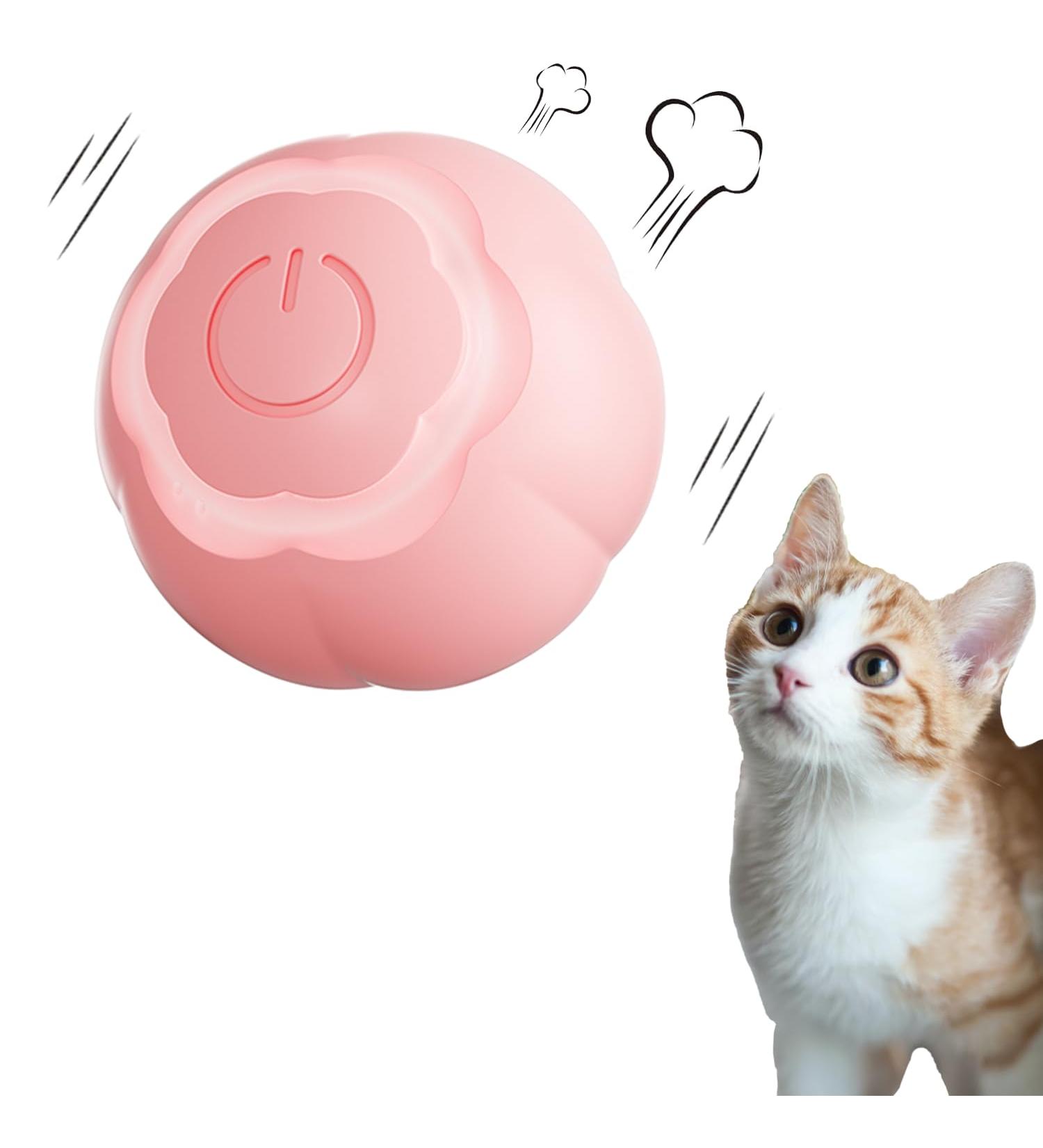 Peticularz Self-Employment Electric Powerball 2.0 - Interactive Cat Toy in Pink with Petals - Buy Online on GoSupps.com