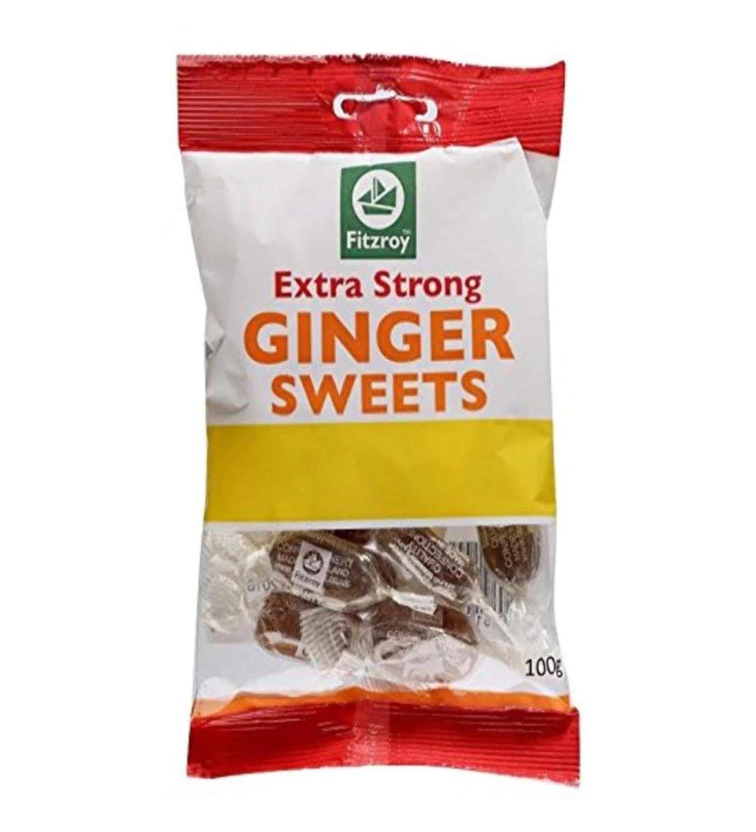 Fitzroy Extra Strong Ginger 100g Box of 12-Fd