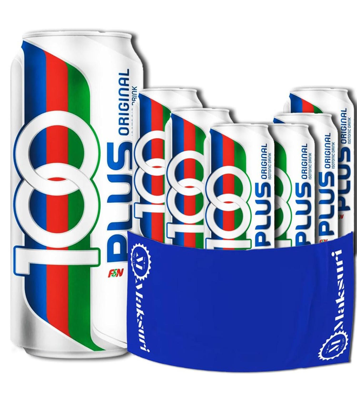 (6 Cans) 100 PLUS Isotonic Sports Drinks Hydration Maksuri 100+ Gym Towel Set 11fl oz - Buy Online on GoSupps.com