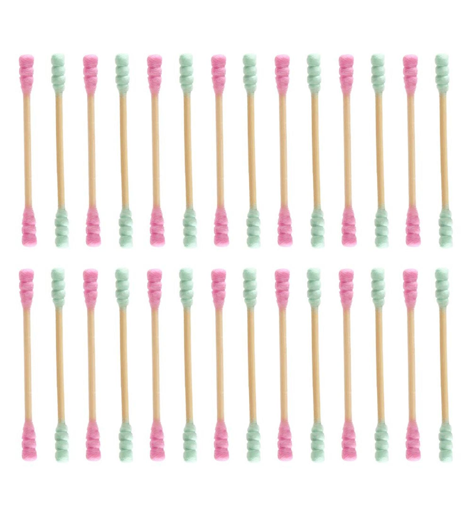 1000pcs Spiral Cotton Stick Swabs - Ideal for Cleaning & Personal Care | International Shipping Available - Buy Online on GoSupps.com