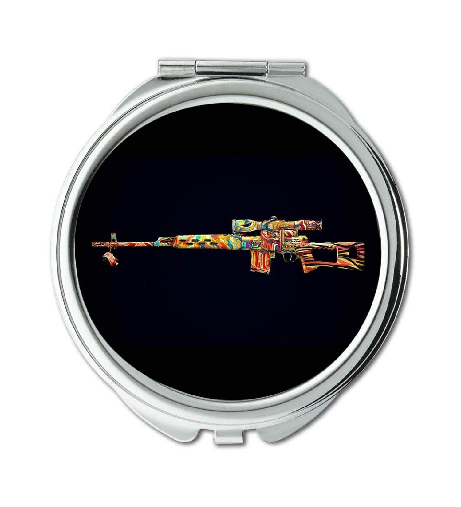 YENDOSTEEN Mirror Compact Mirror gun cleaning kit Round Mirror cool gun background pocket mirror portable mirror - Buy Online on GoSupps.com