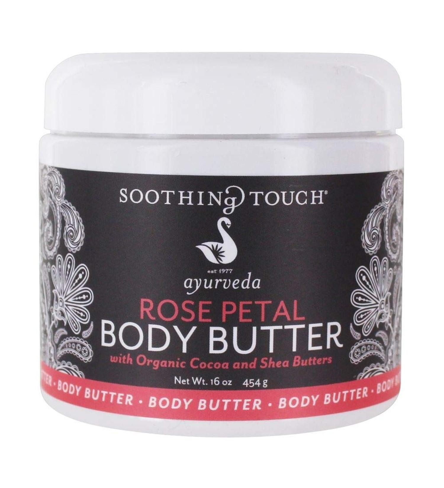 Soothing Touch Rose Petal Body Butter 13 oz - Luxurious Hydration for Soft Skin - Buy Online on GoSupps.com