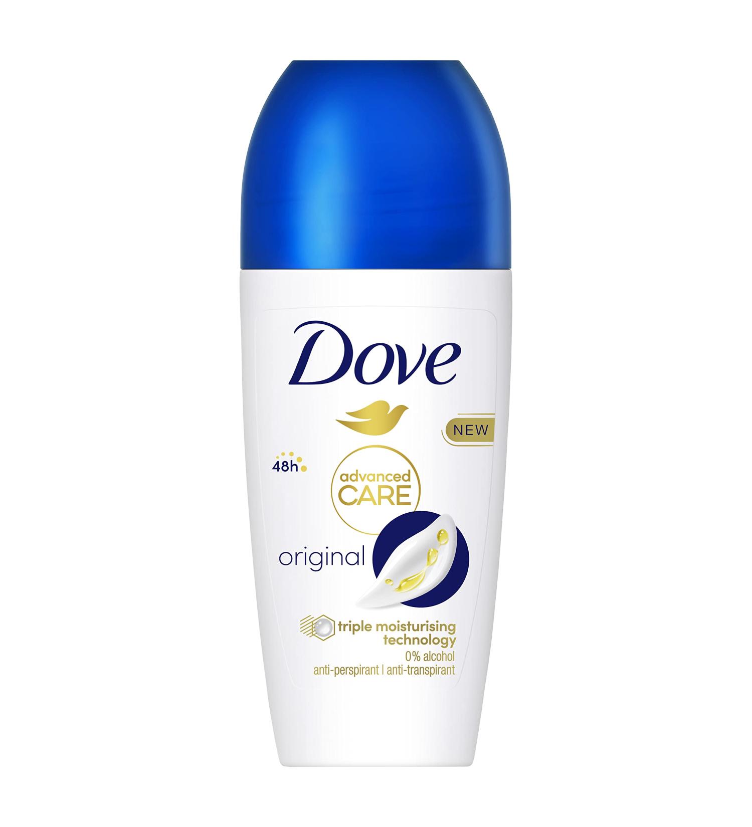Dove Advanced Care Original Anti-perspirant Deodorant Roll-On - 48hr Protection, 50ml - Buy Online on GoSupps.com