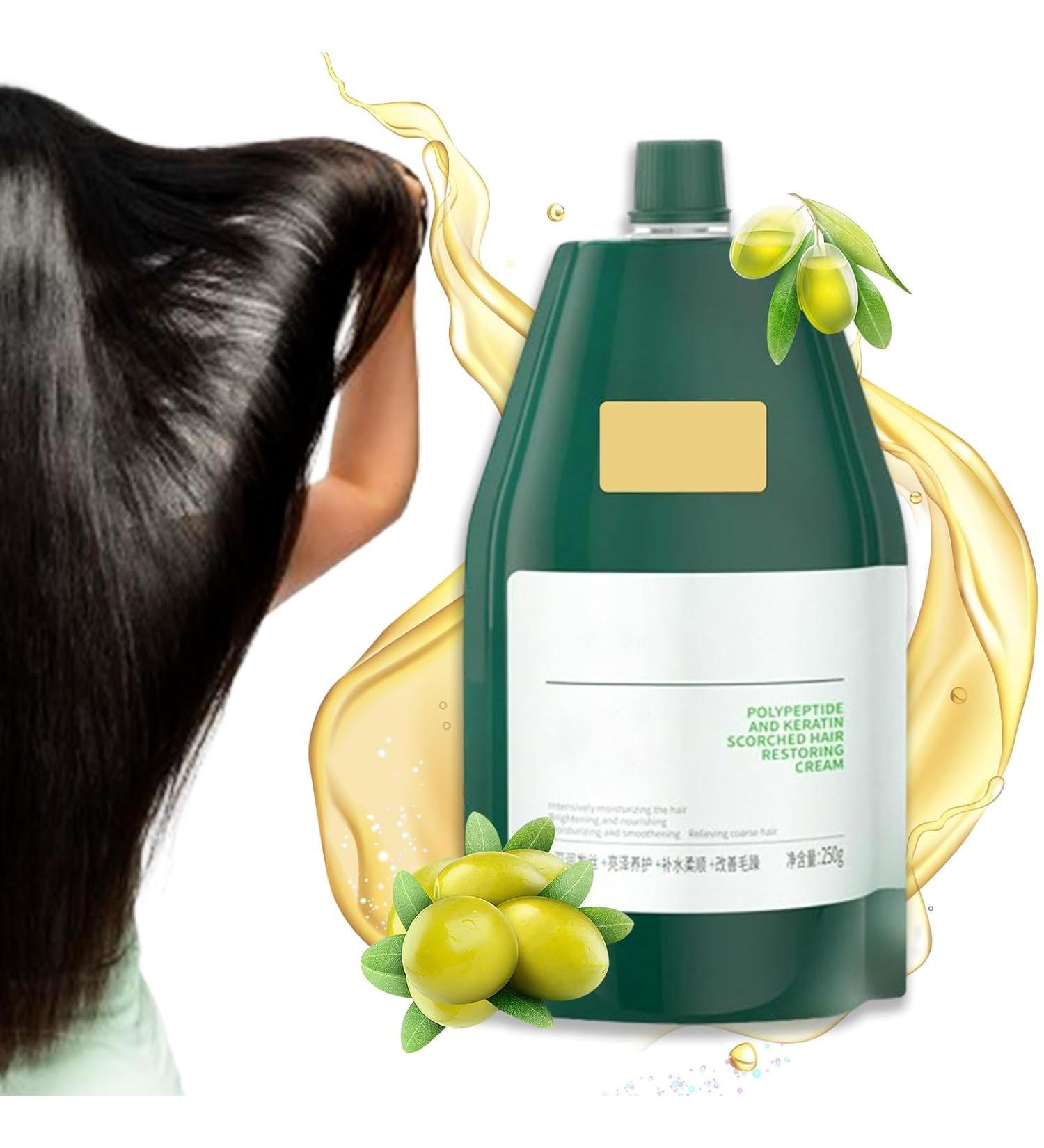 Polypeptide Keratin Moisturizing and Smoothing Repair Cream for Damaged Hair Repair Cream for Damaged Hair Polypeptide Keratin Conditioner - Buy Online on GoSupps.com