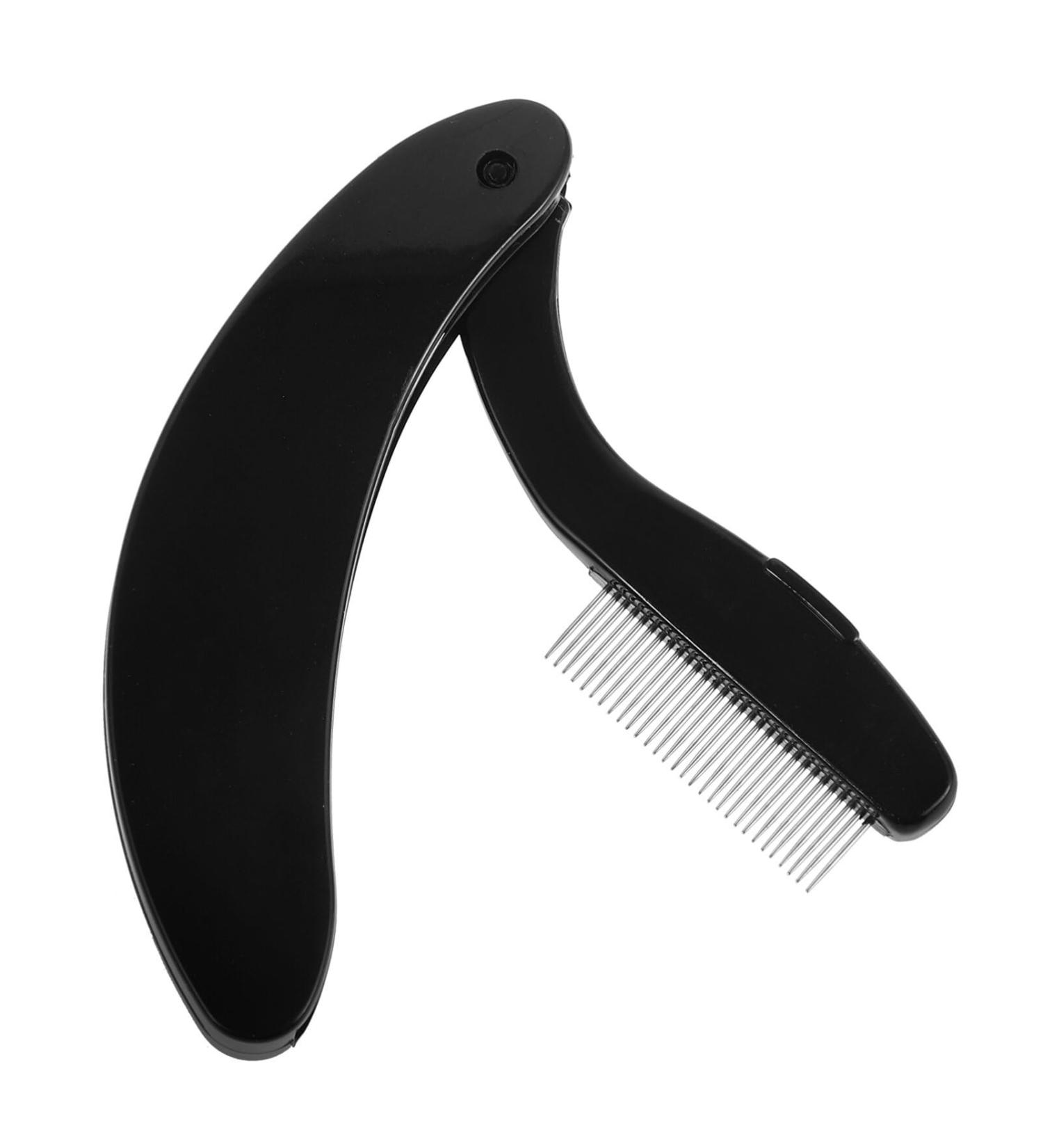 PATKAW Eyelash Comb Eyelash Shaper Foldable Eyebrow Brush Eyebrow Eyelash Makeup Grooming Tool for Women Girls Cosmetic Travel Black - Buy Online on GoSupps.com