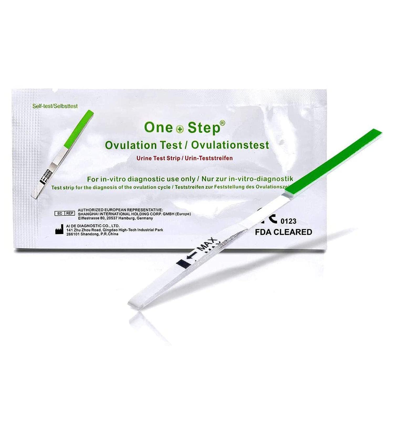 60x One Step Ovulation Strips 20miu/ml - Sensitive Fertility Predictor Testing Sticks (Wide Width) - Buy Online on GoSupps.com