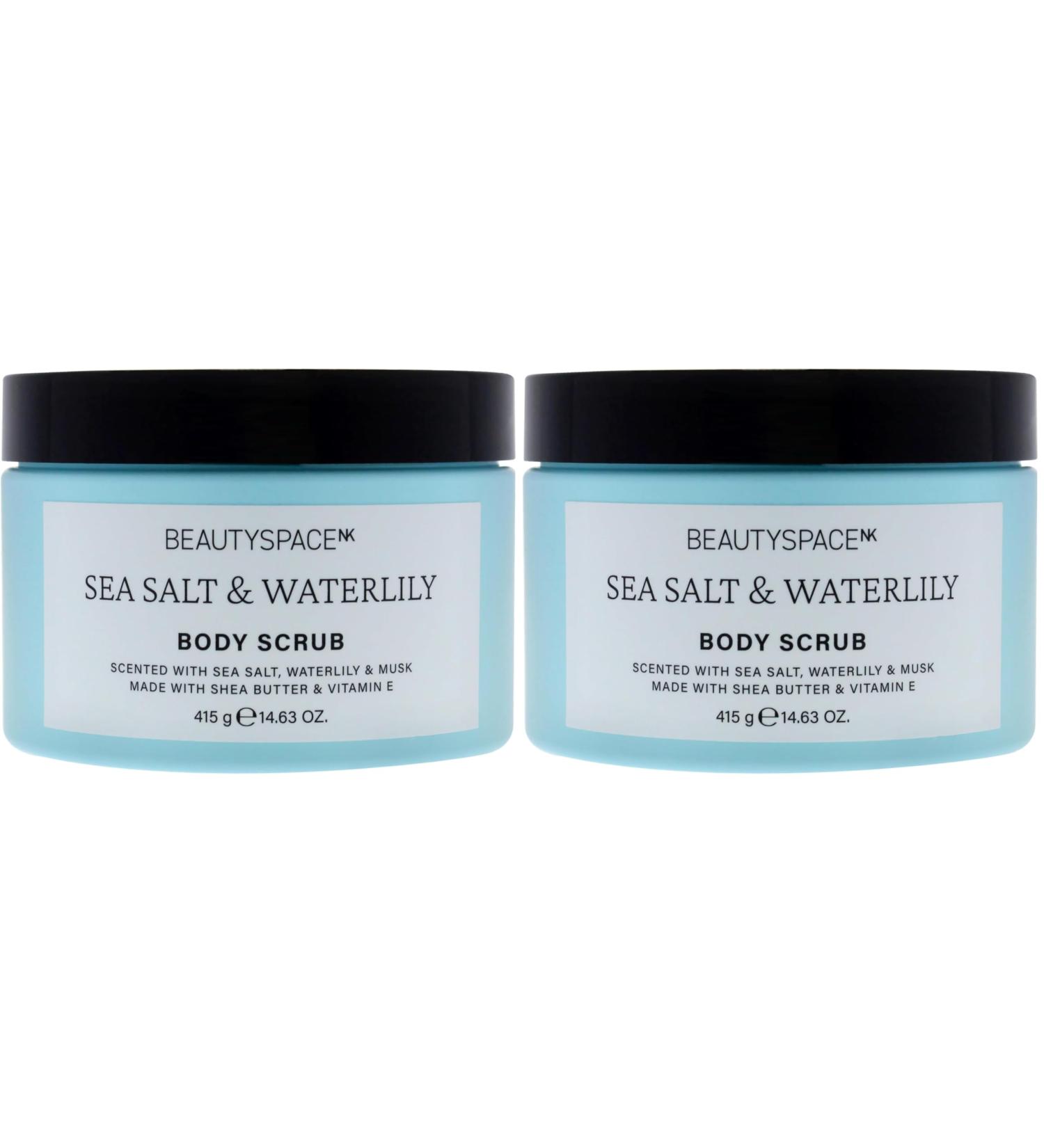 Beauty Space Body Scrub - Sea Salt and Waterlily by SpaceNK for Unisex - 14.63 oz Body Scrub (Pack of 2) 14.63 Fl Oz (Pack of 2)
