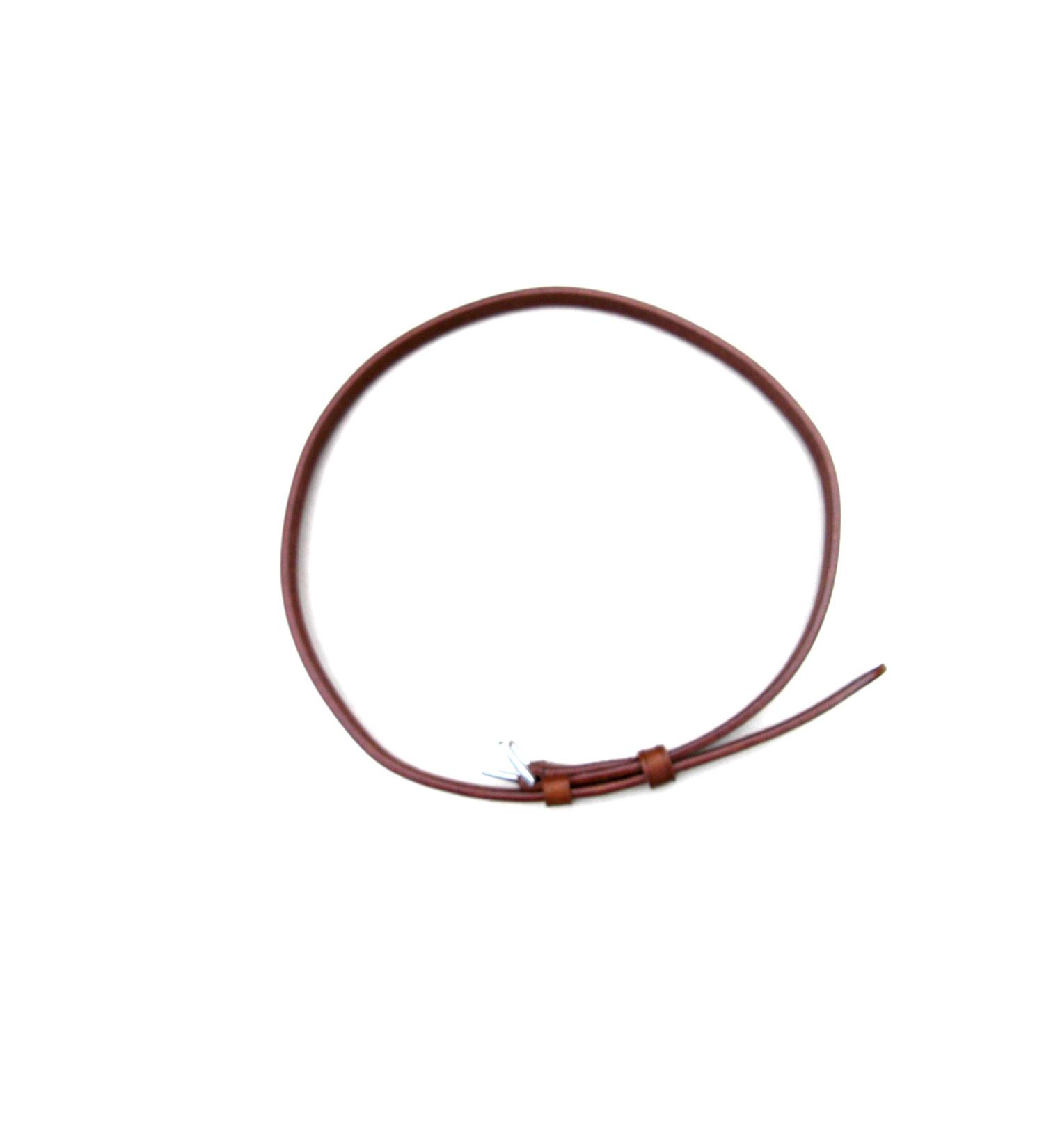 s Flashing strap puller strap for noseband noseband from Trensen london (light brown) with silver-colored buckle
