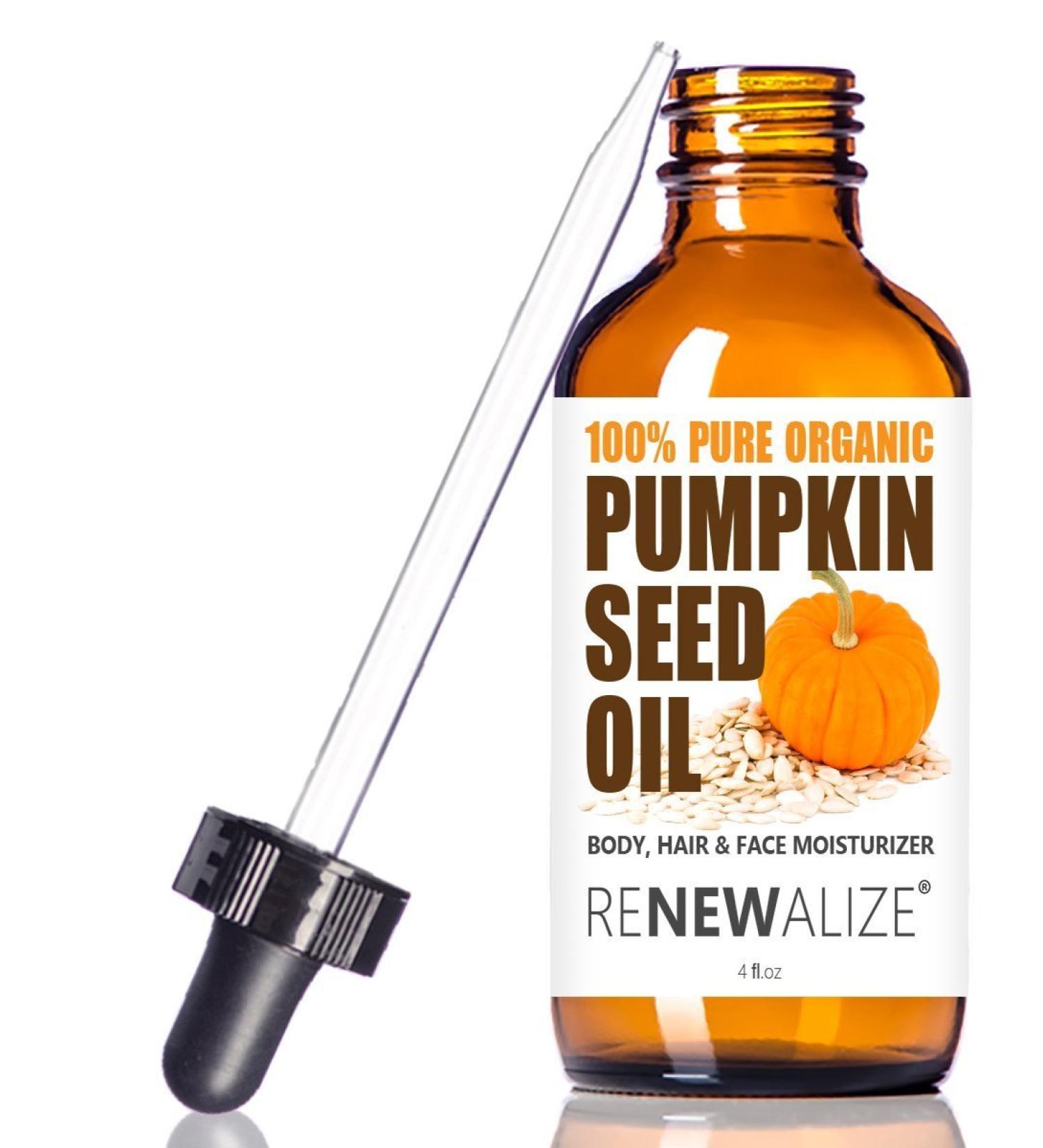 Organic Pumpkin Seed Oil - Natural Face Moisturizer | Unrefined Cold Pressed Anti-Aging Treatment for All Skin Types - Ships Internationally - Buy Online on GoSupps.com