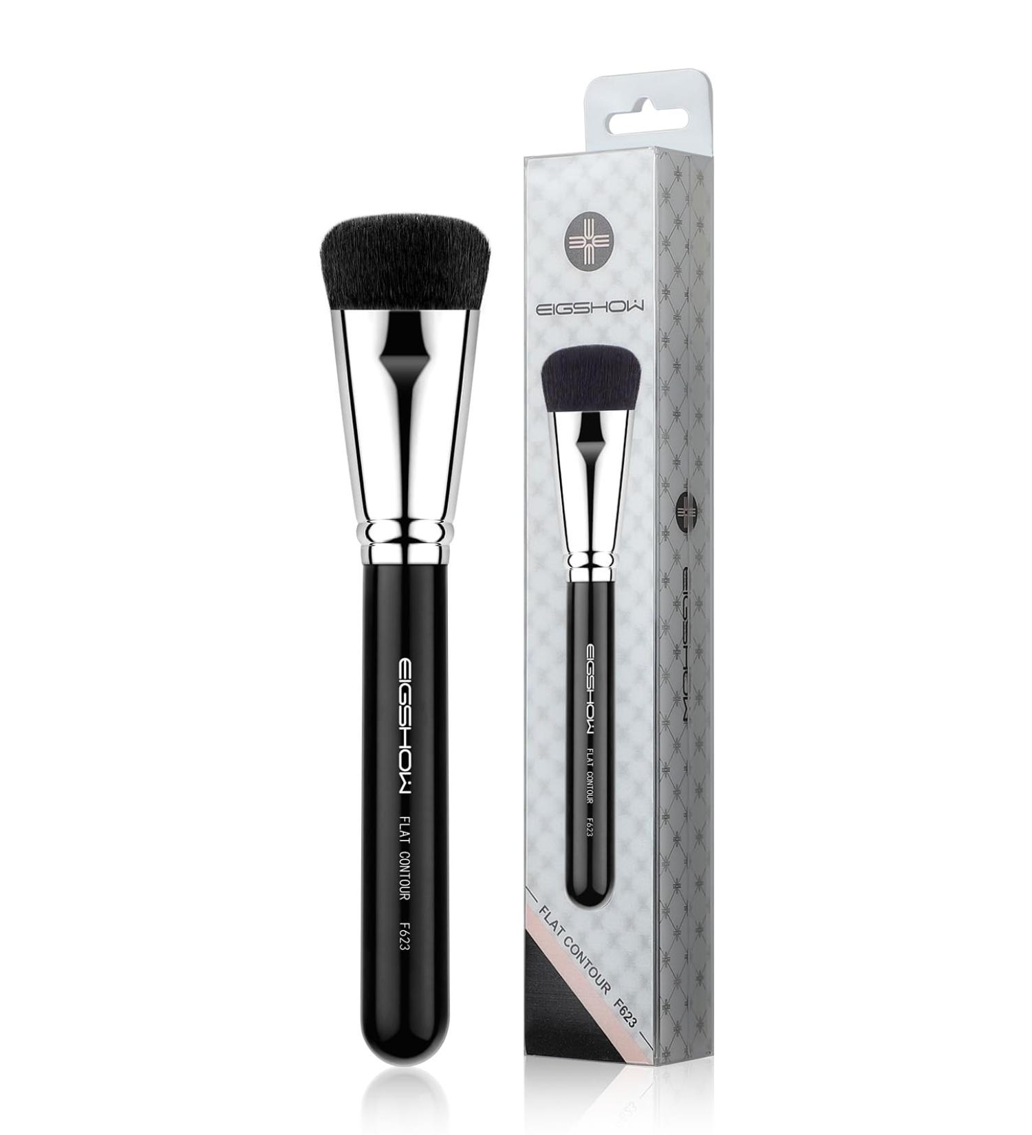 EigshowBeauty Contour Brush - Premium Vegan Synthetic Face Bronzer & Foundation Brush for Powder Cream & Liquid Blending - Buy Online on GoSupps.com