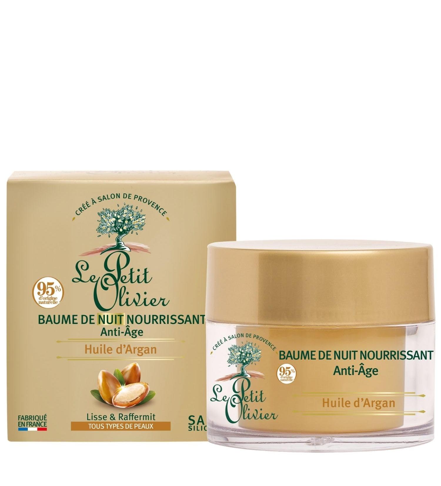 LE PETIT OLIVIER - Nourishing Anti-Aging Night Balm - Argan Oil - Smoothes & Firms - All Skin Types - 95% Original - Buy Online on GoSupps.com