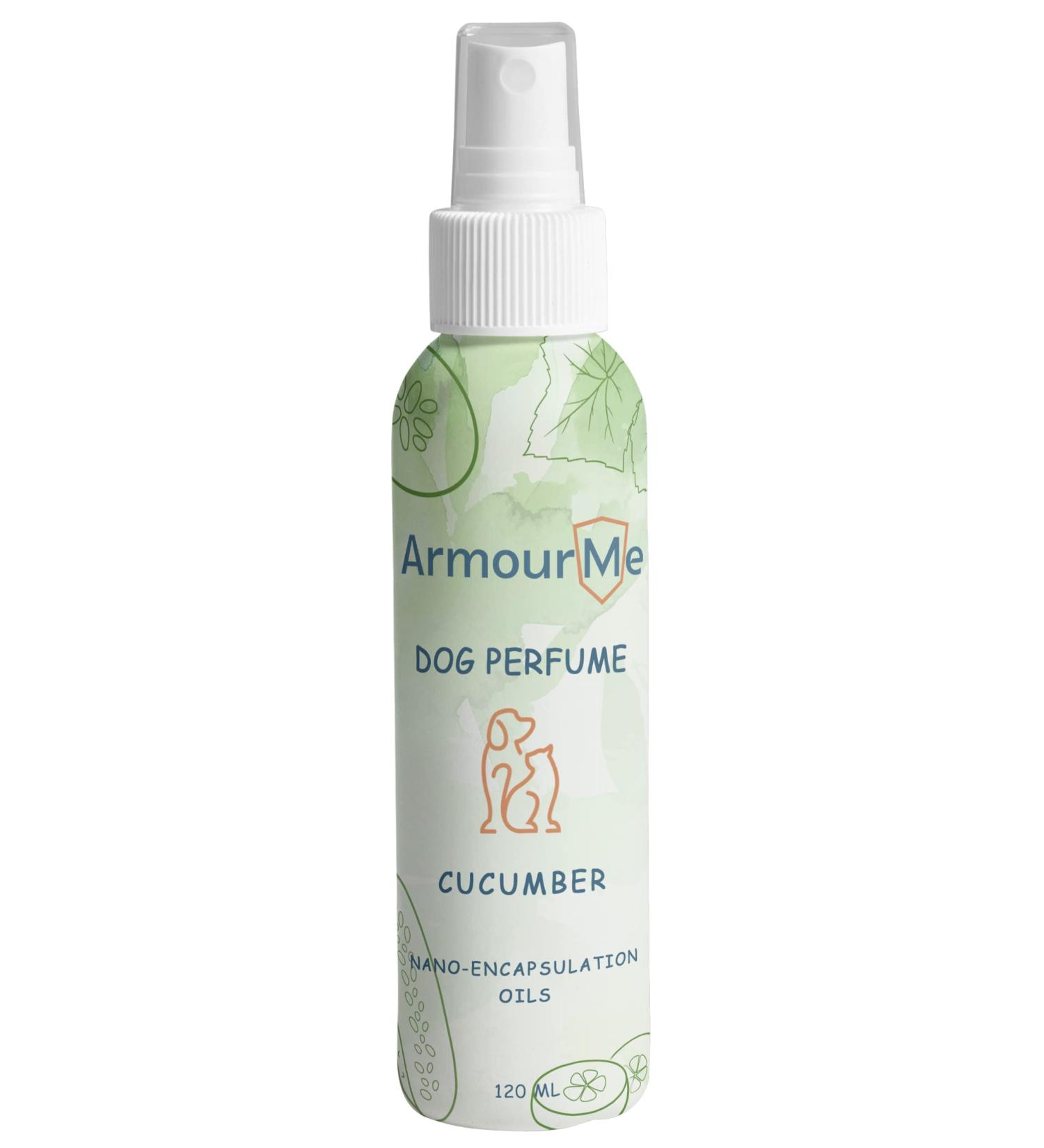 ArmourMe Dog Perfume Spray Dog Perfume & Dog Spray | Natural Deodorizer Spray for Dogs | Eliminates Dog Odors for Smelly Dogs pH Balanced Free from Sulfates Colorants and Parabens. (Cucumber)  - Buy Online on GoSupps.com