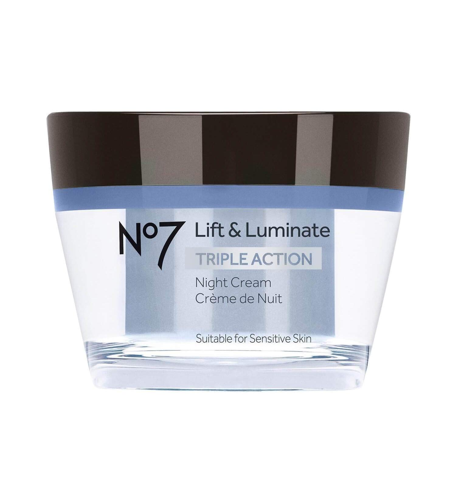 No. 7 Lift and Luminate Triple Action Night Cream - 1.69oz