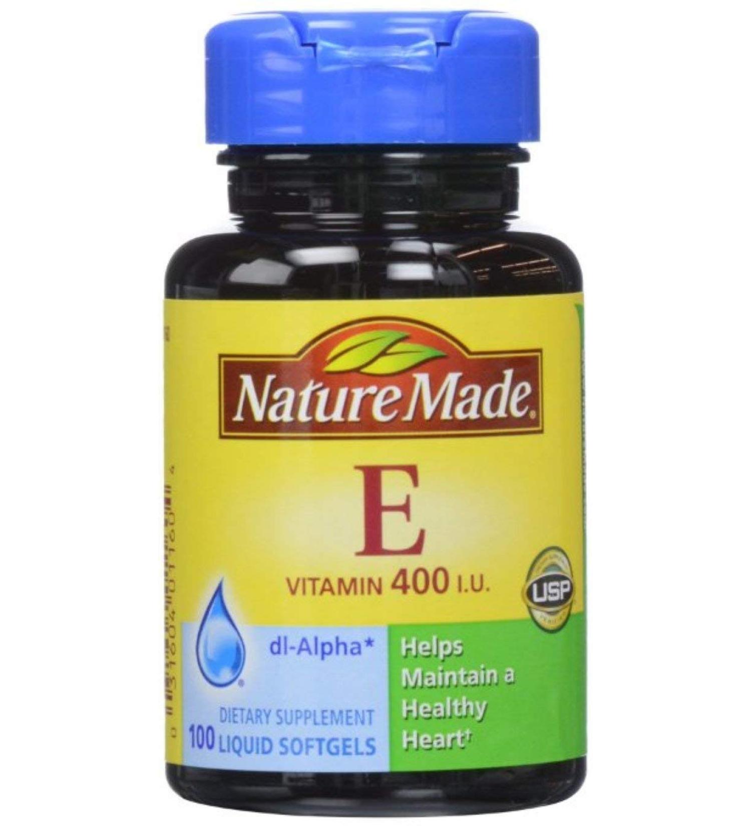 Nature Made dl-Alpha Vitamin E 400 IU Softgels 100 ea (Pack of 4)