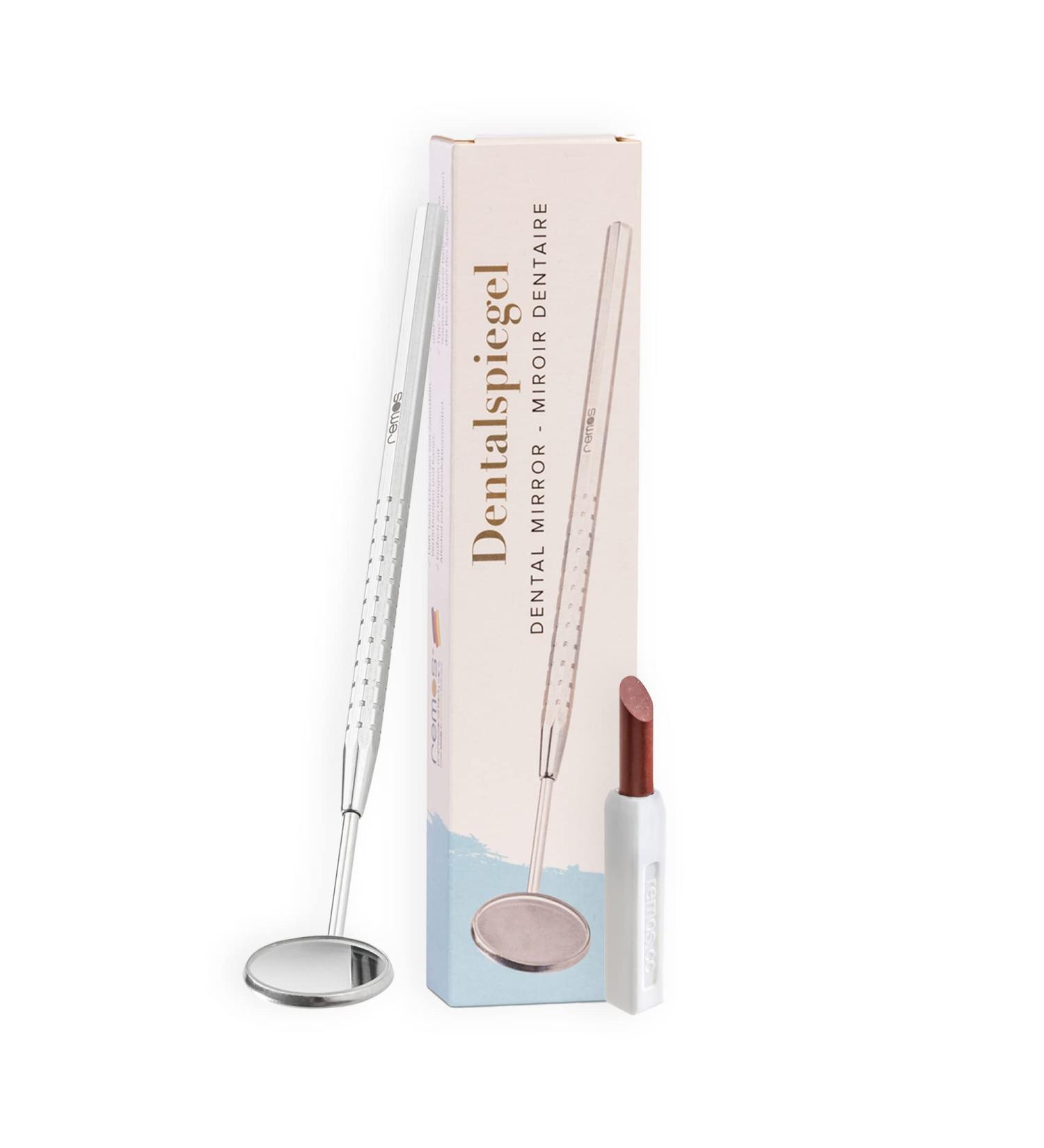 REMOS Tooth Eraser & Dental Mirror Set - Ultimate Oral Hygiene Tool Against Plaque - International Shipping Available - Buy Online on GoSupps.com