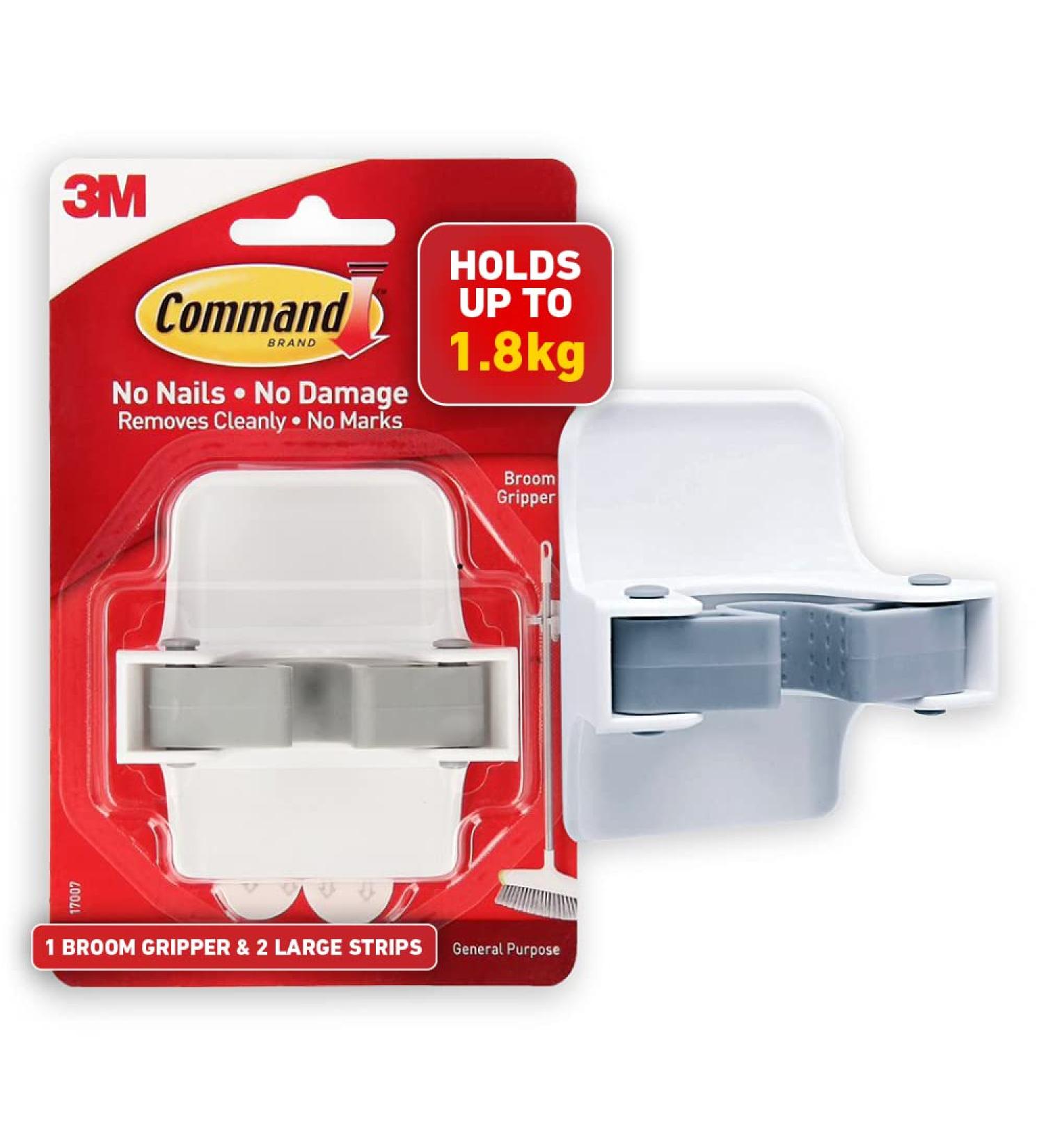 Command Broom and Mop Grippers - Wall Mount Holder for Back to School Dorm Organization - Buy Online on GoSupps.com