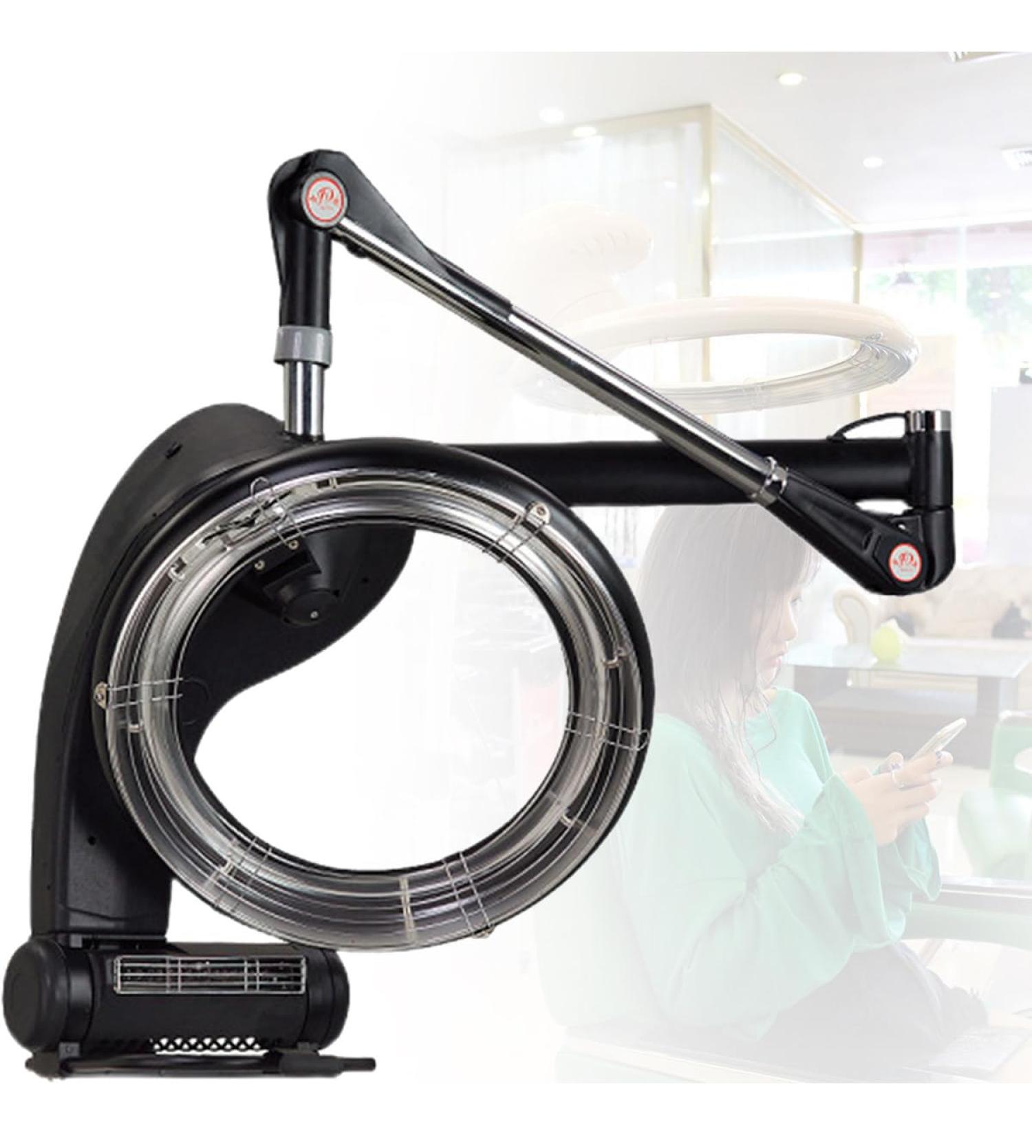 Wall-Mounted Heated Hair Styling Machine Standing Hood 360 Degree Rotating Flying Disc for Hair Salon Infrared Hair Dryer - Buy Online on GoSupps.com