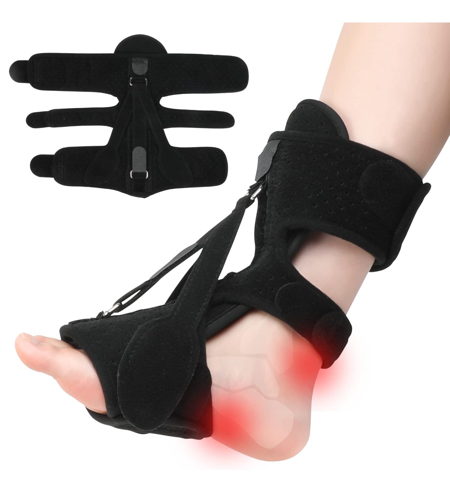 Xiauodo Plantar Fasciitis Night Splint - Adjustable Orthotic Stretcher for Foot Pain Relief in Men and Women - One Pack - Buy Online on GoSupps.com