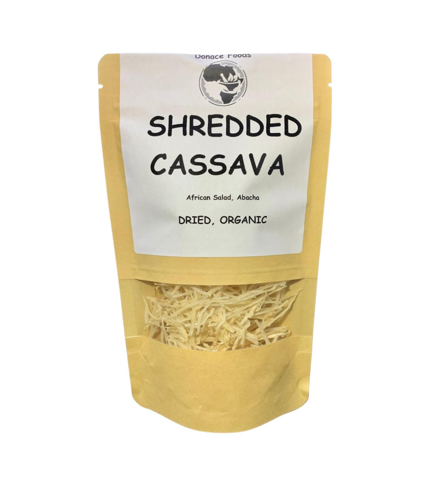 DONACE Foods African Salad Shredded Cassava Abacha (200 g) 200.00 g (Pack of 1)