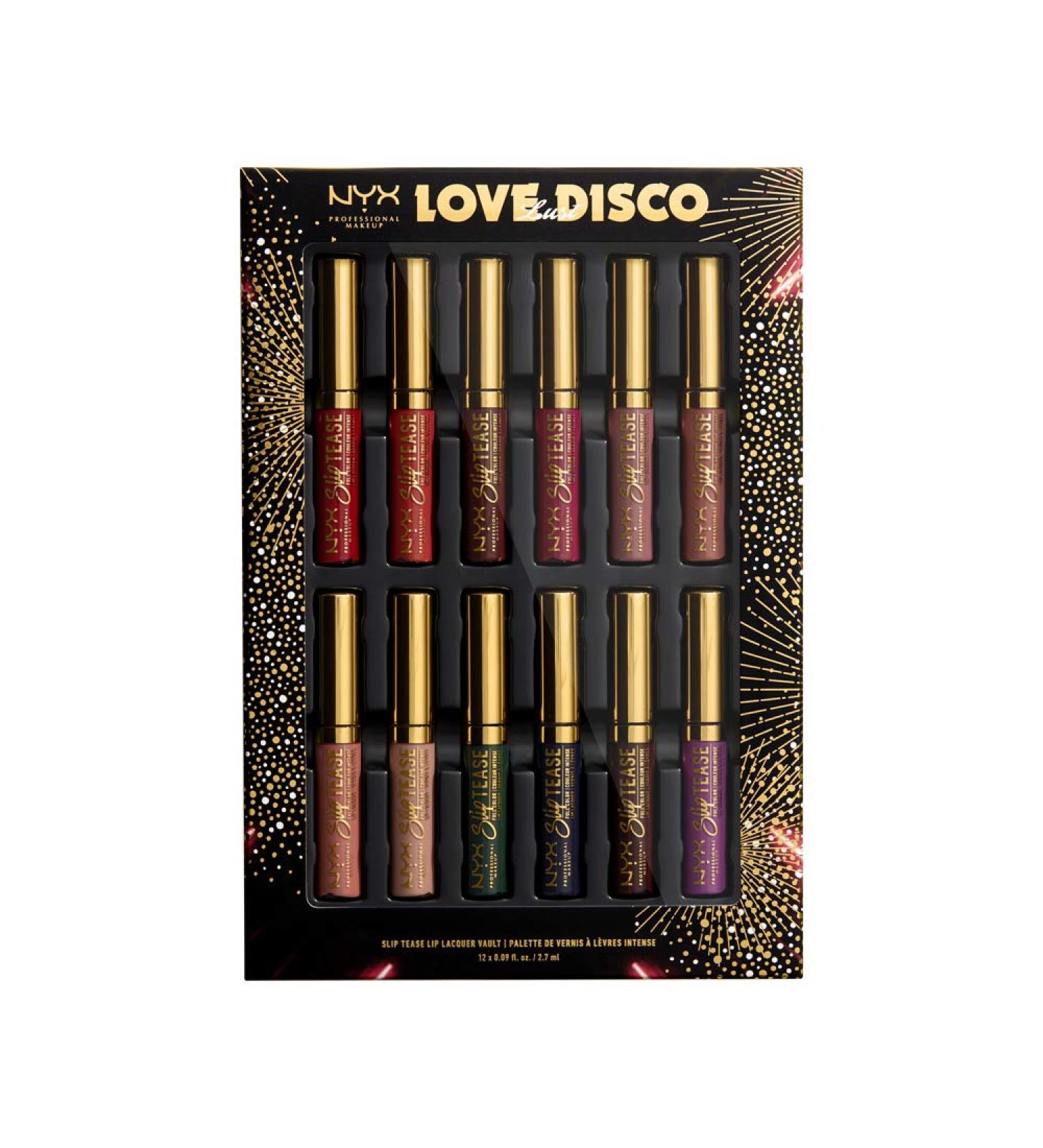 NYX Professional Makeup Love Lust Disco Slip Tease Lip Lacquer Vault - International Shipping Available - Buy Online on GoSupps.com