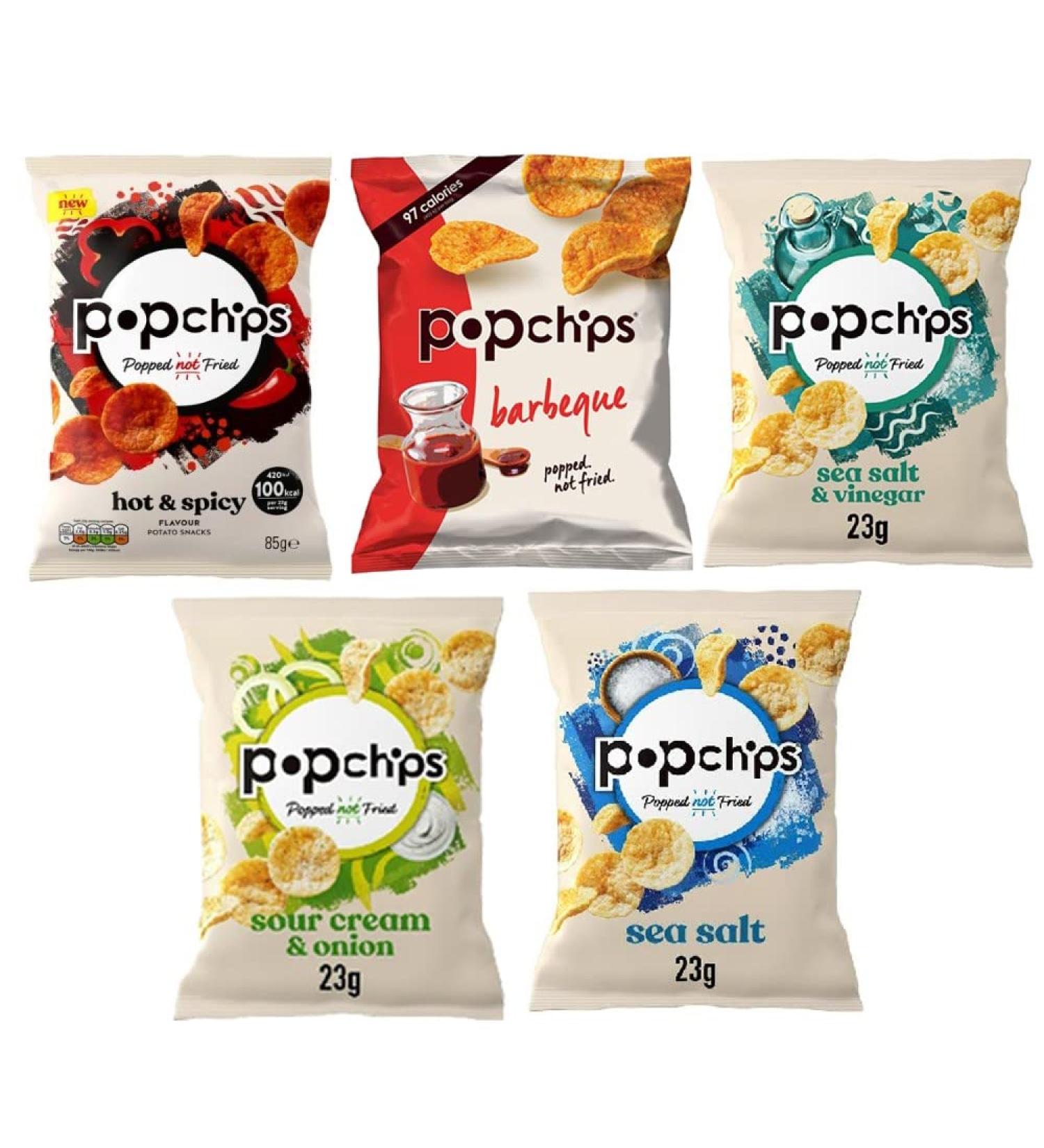 23g x 20 Flavoured Crisps (4 each Sea Salt Barbeque Sea Salt & Vinegar Sour Cream & Onion Hot & Spicy)