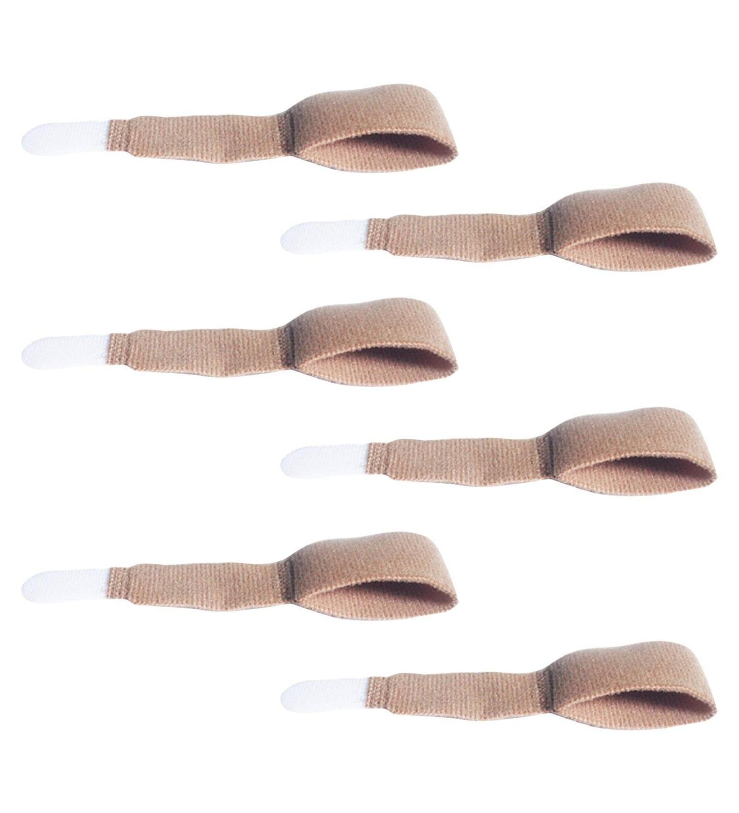 Hod's hammer toe rails - 6 pieces of skin -friendly toe corrector bandages - hammer toe separators finger rail set for crooked toes correction of hammer toes and fixation