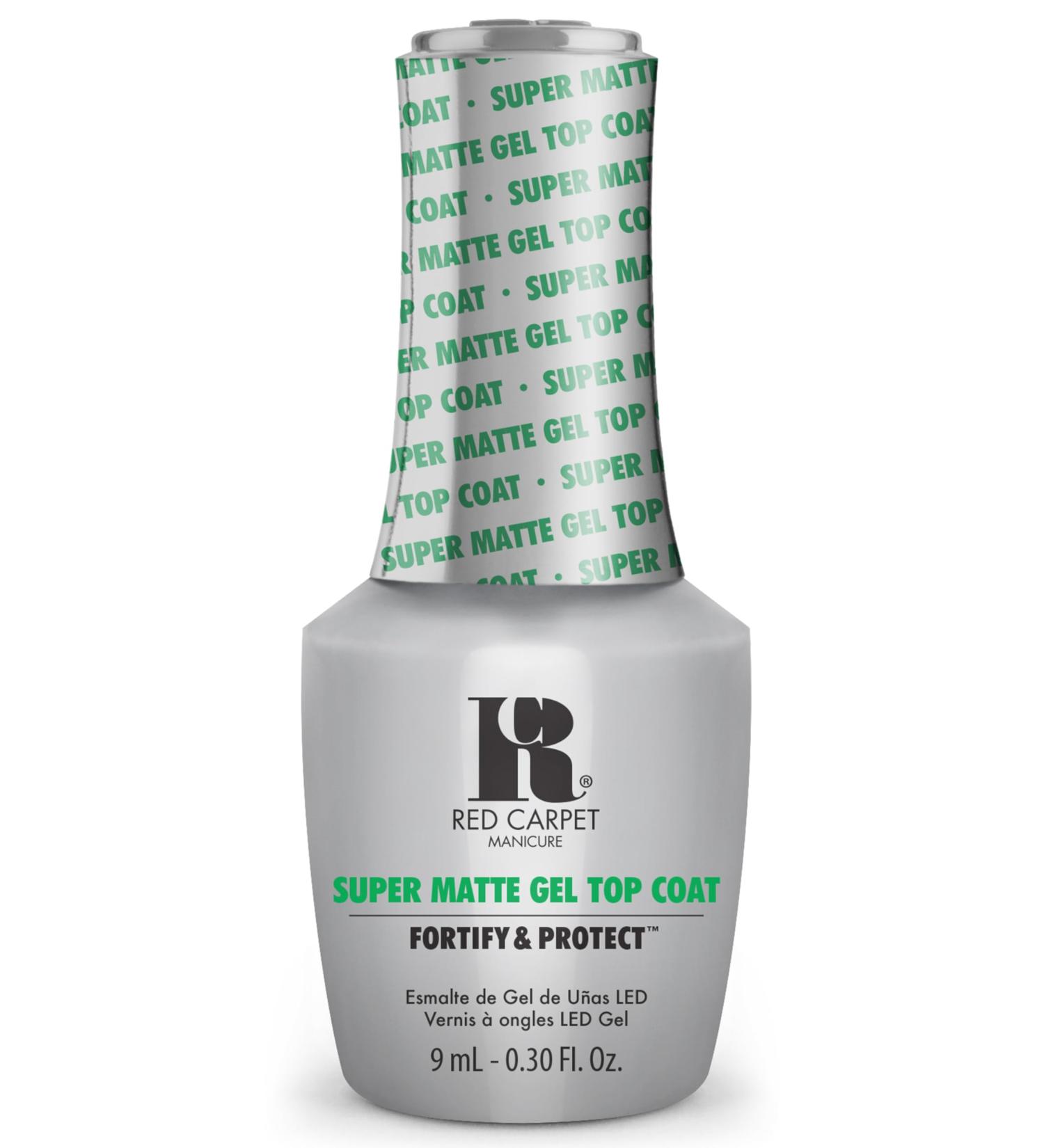 Red Carpet Manicure Fortify & Protect Super Matte Top Coat | Top Coat Essentials | Matte Gel Nail Top Coat Top Coat Gel Nail Polish | 0.30 Fl. Oz. - Buy Online on GoSupps.com