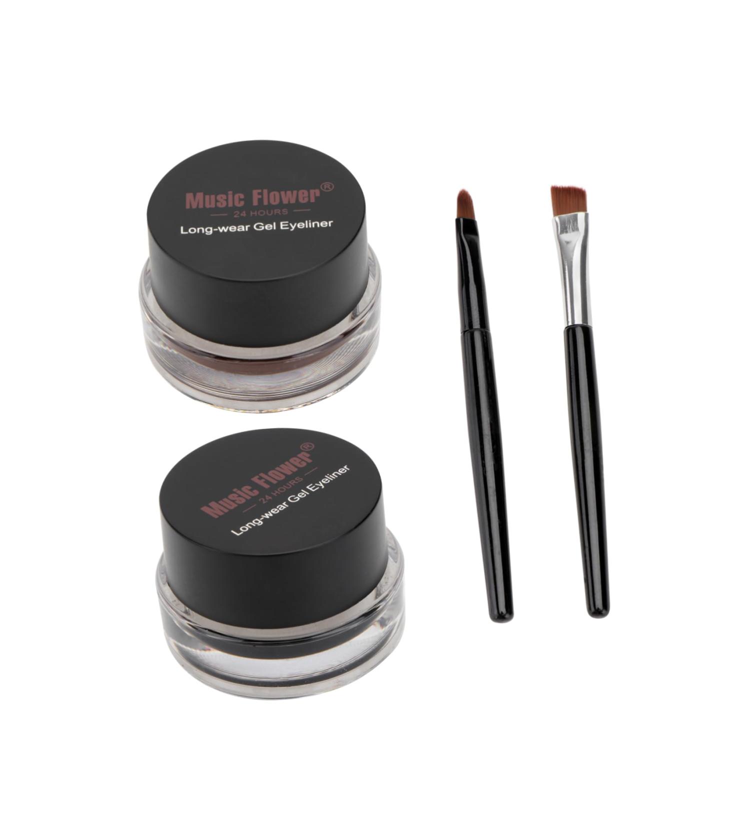 Beavorty 6 Pcs Brown Eyeliner Black Finger Claws Eyeshadow Cream Liquid Eyeliner Glitter Powder Water Proof - Buy Online on GoSupps.com