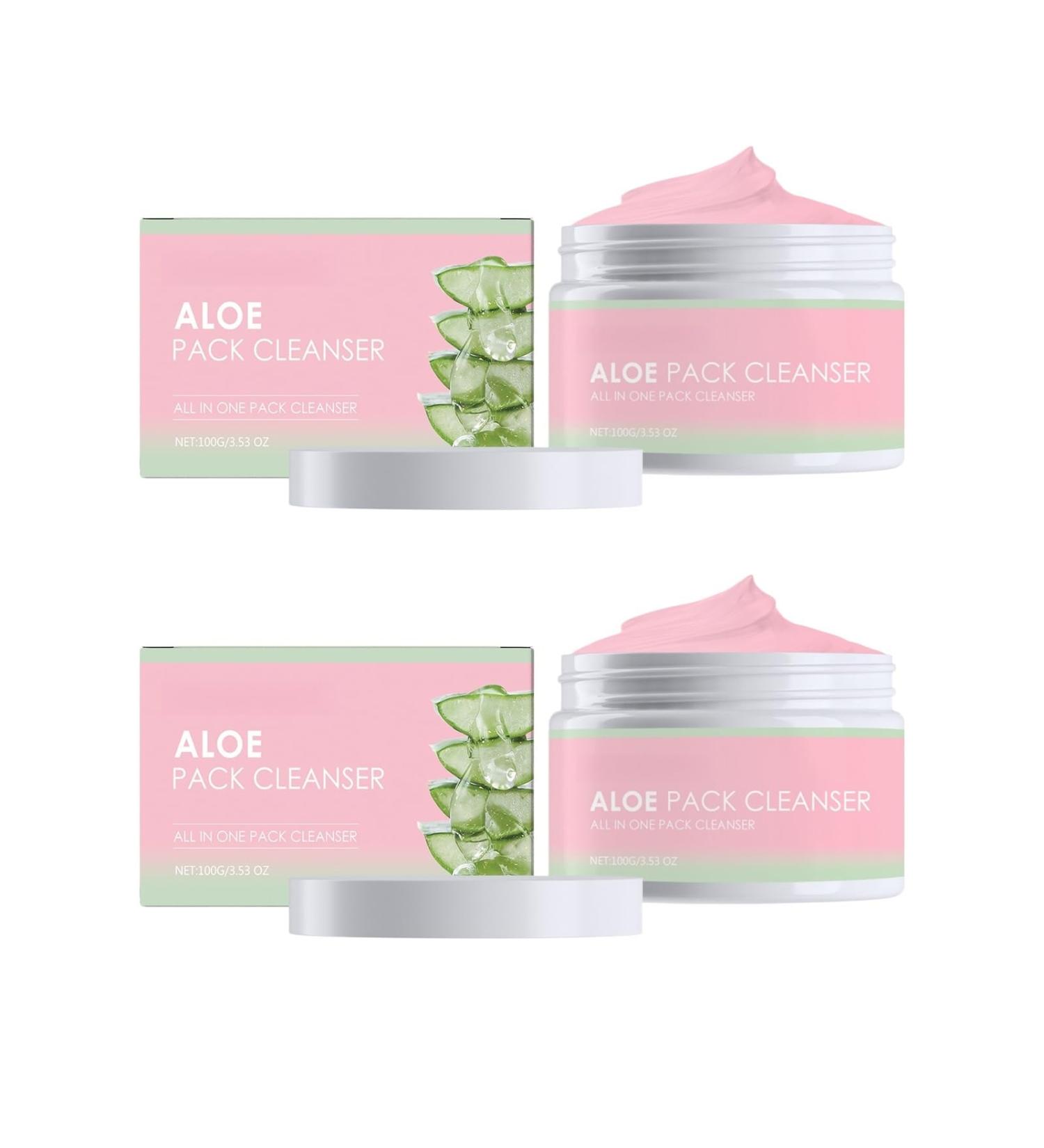 FFEEJ Aloe Vera Soothing Facial Cleanser Gentle Deep Cleansing For Pores & Exfoliation Leaves Skin Clean & Smooth - Buy Online on GoSupps.com