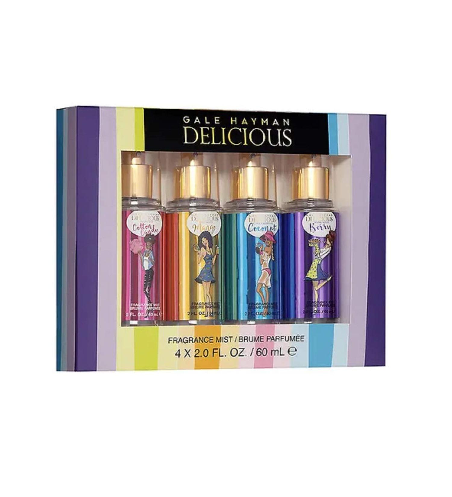 Gale Hayman DELICIOUS 4 Piece Fragrance Mist Set - 4 x 2.fl oz / 60 ml