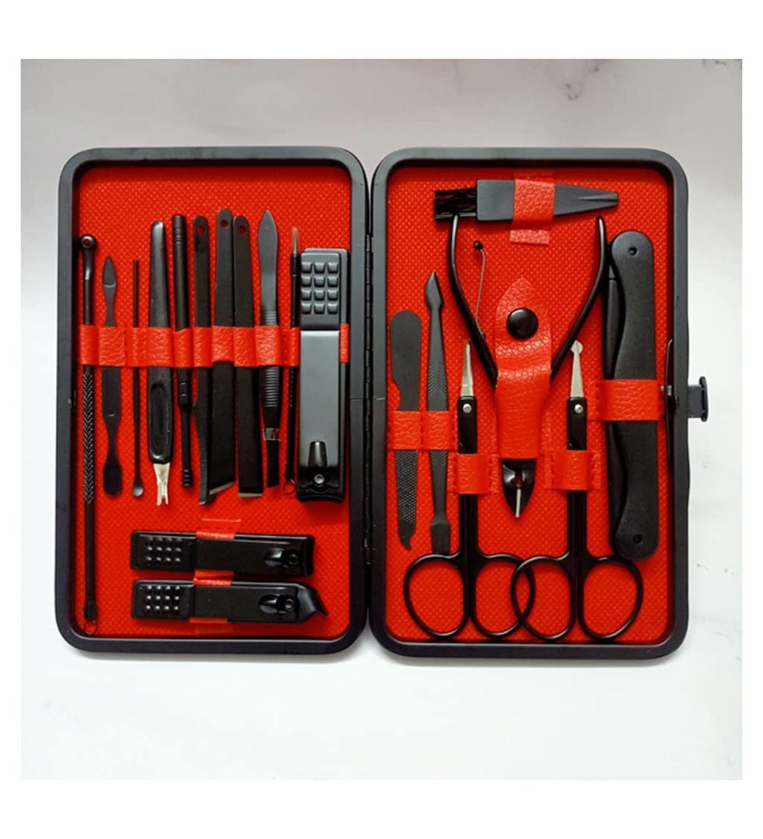 Nail Clippers Set Nail Clippers Set Travel Manicure Set Personal Nail Care Nail Care Built-in Nail File Suitable for Men and Women to Use at Home Black - Buy Online on GoSupps.com