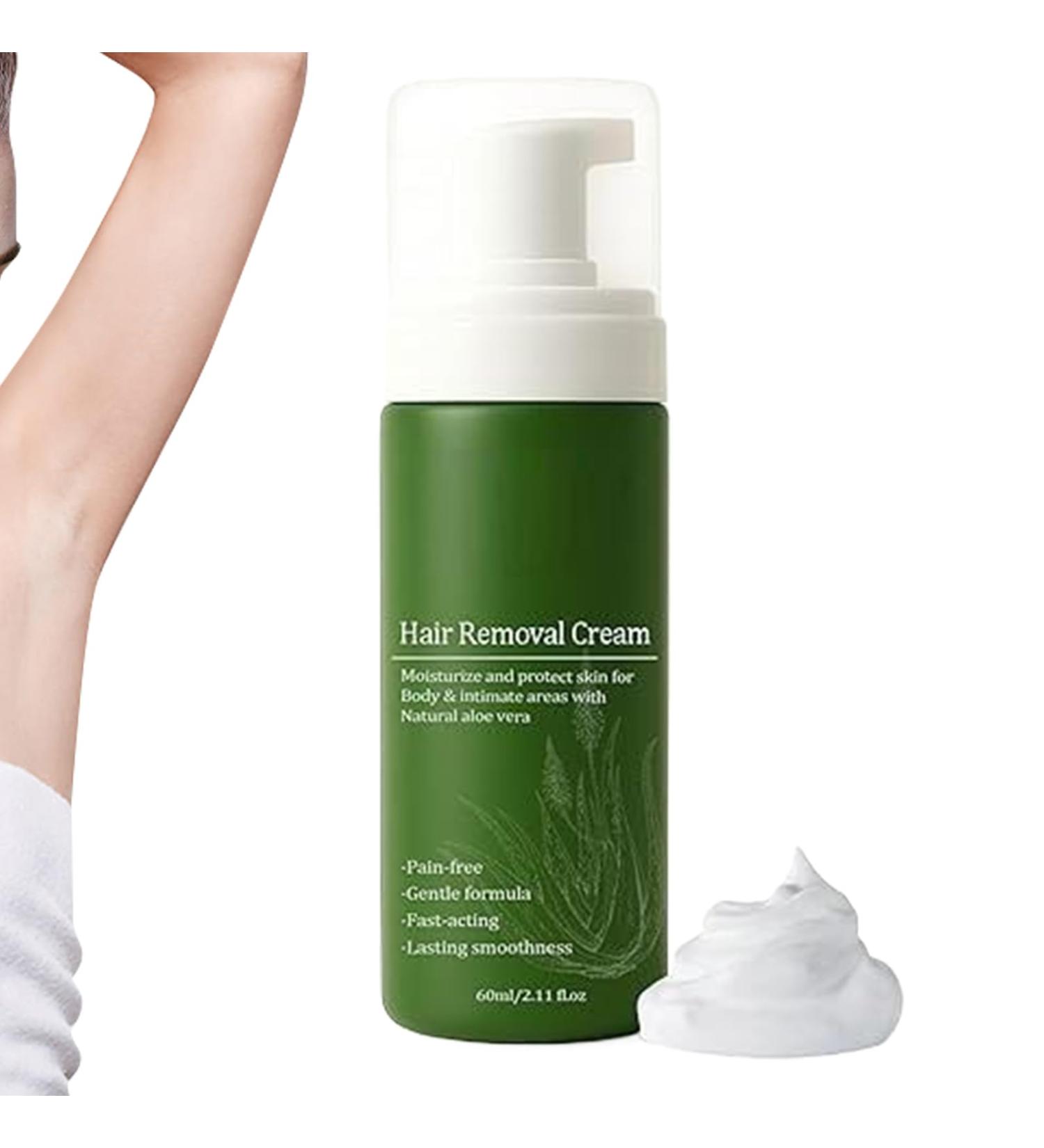 Hair Removal Cream Women | 60ml Moisturizing and Natural Hair Removal Cream for Legs | Personal Care Products for Home Shower & Bathroom | Daily Intimate Care - Buy Online on GoSupps.com